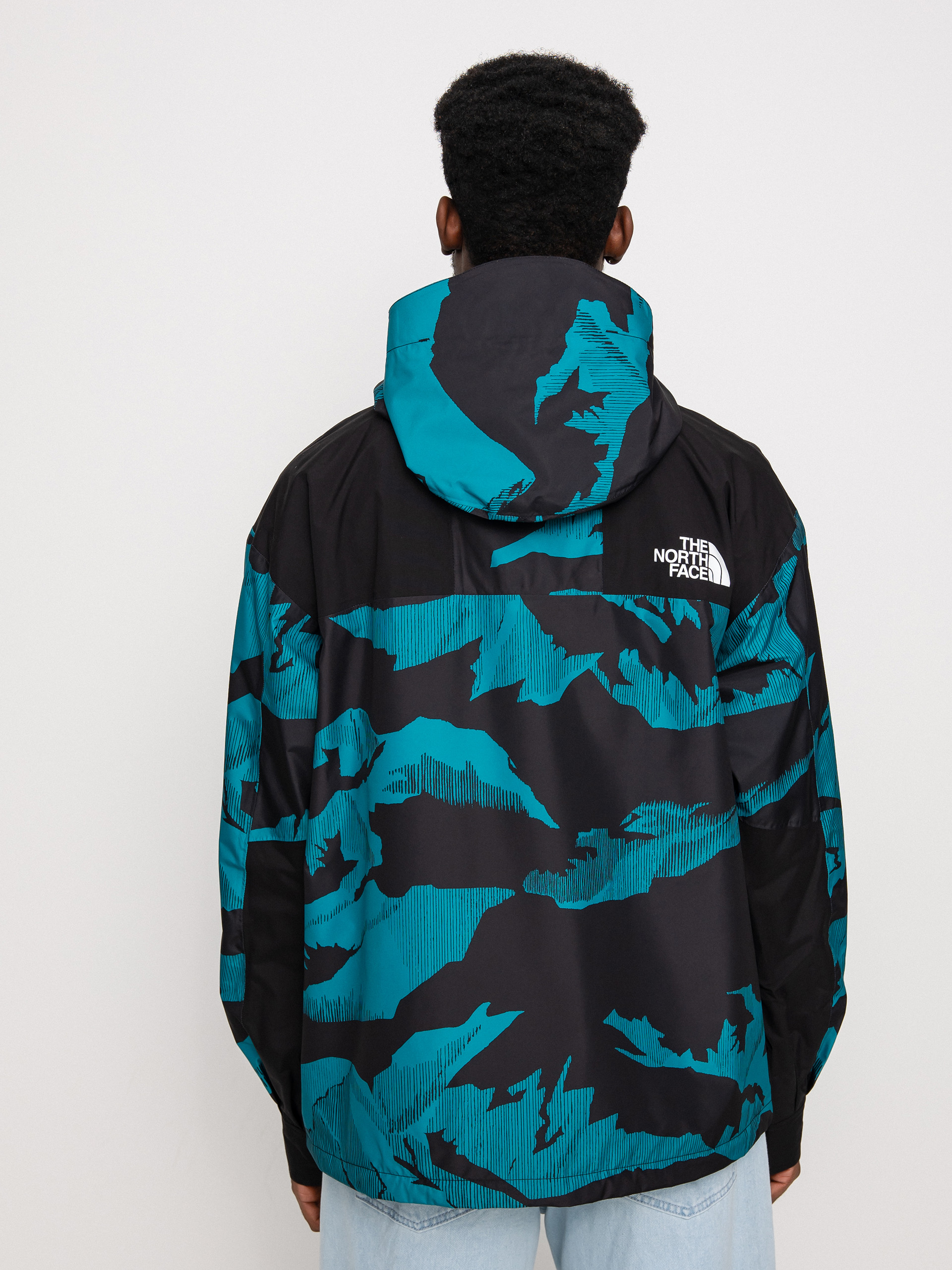 The North Face Printed 86 Retro Mountain Dzseki (harbor blue mountain peak print)