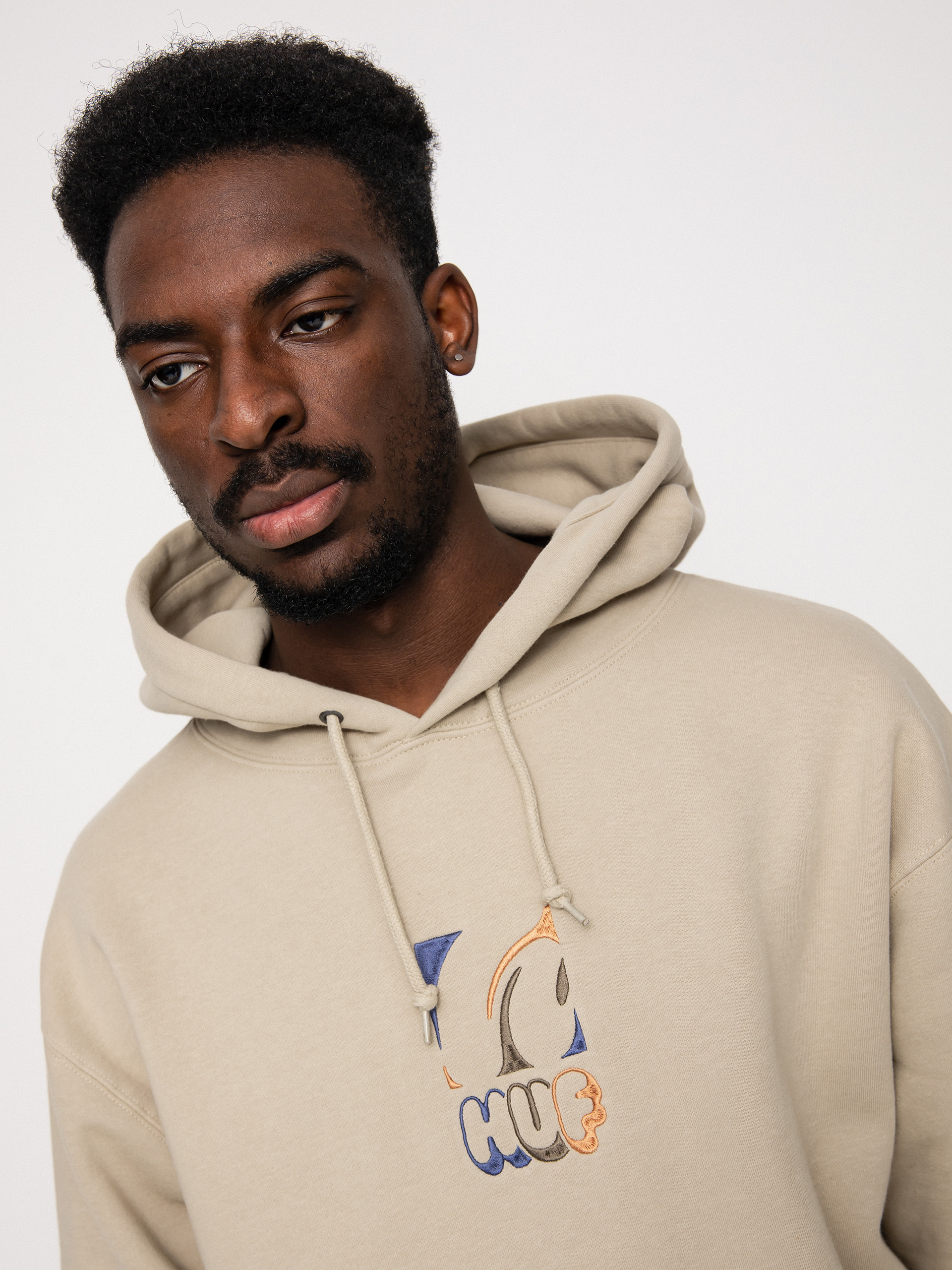 HUF H Dog HD Kapucnis pulóver (sand)