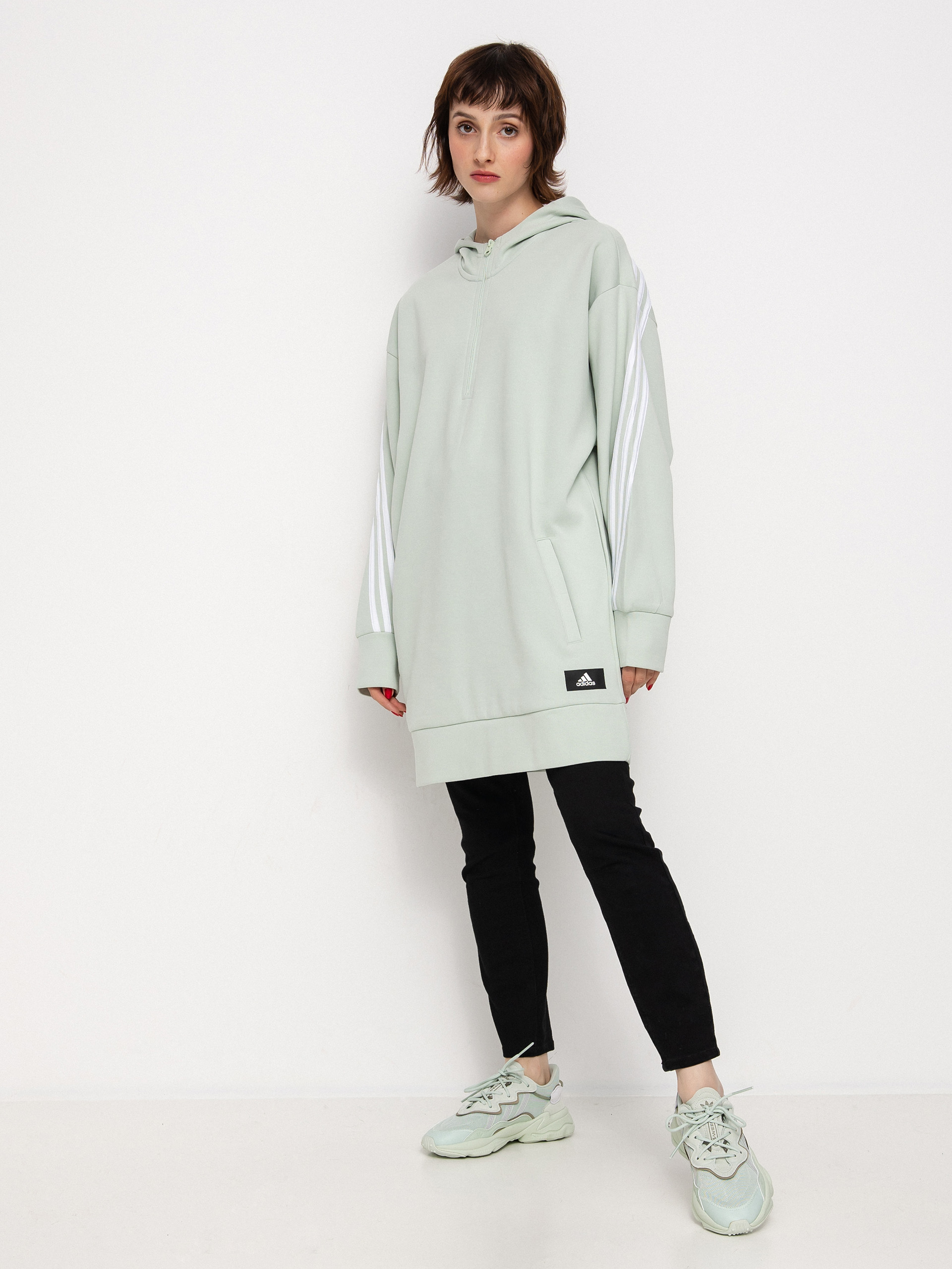 adidas Originals Fi 3S Long HD Kapucnis pulóver Wmn (lingrn)