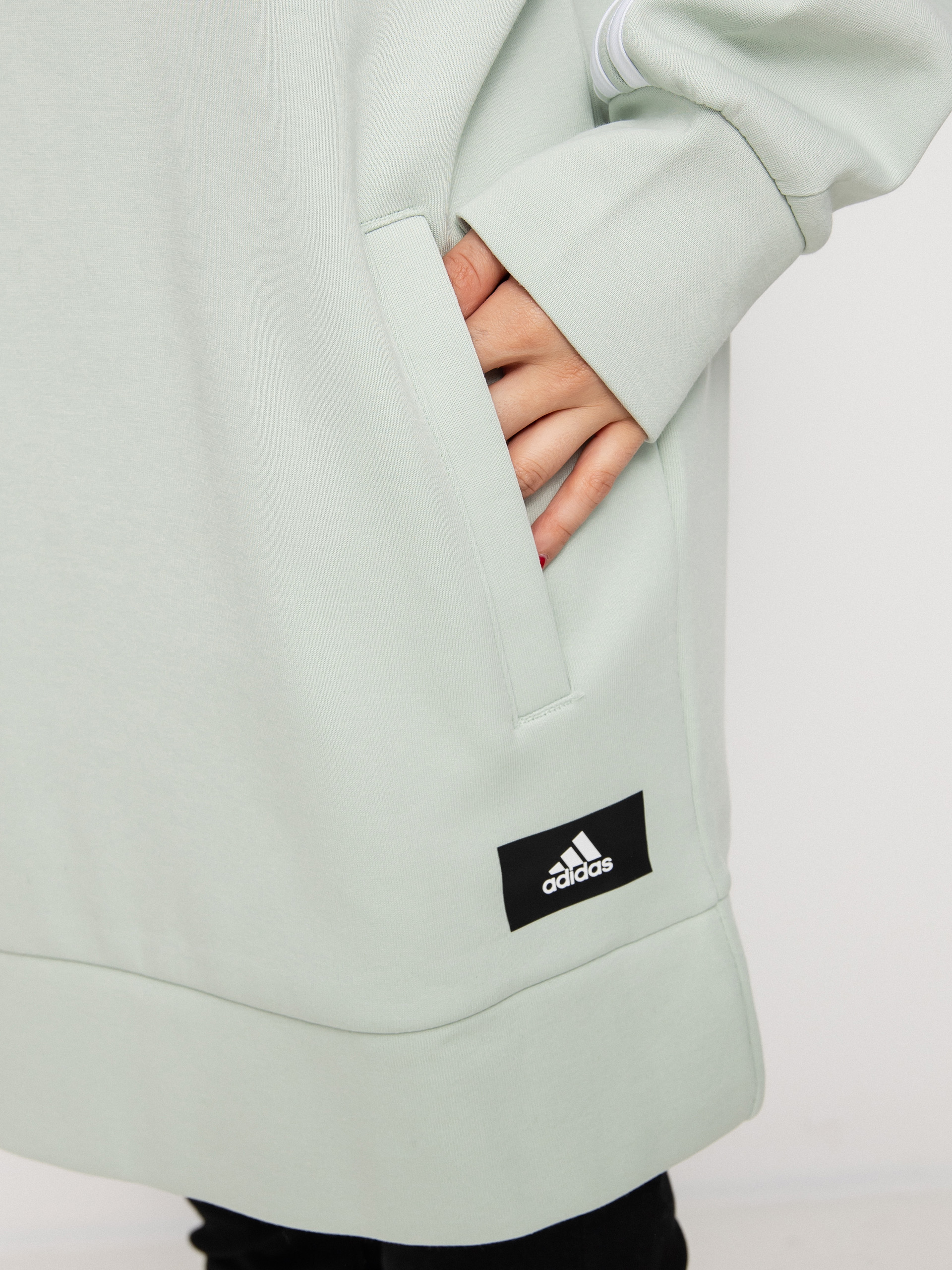 adidas Originals Fi 3S Long HD Kapucnis pulóver Wmn (lingrn)