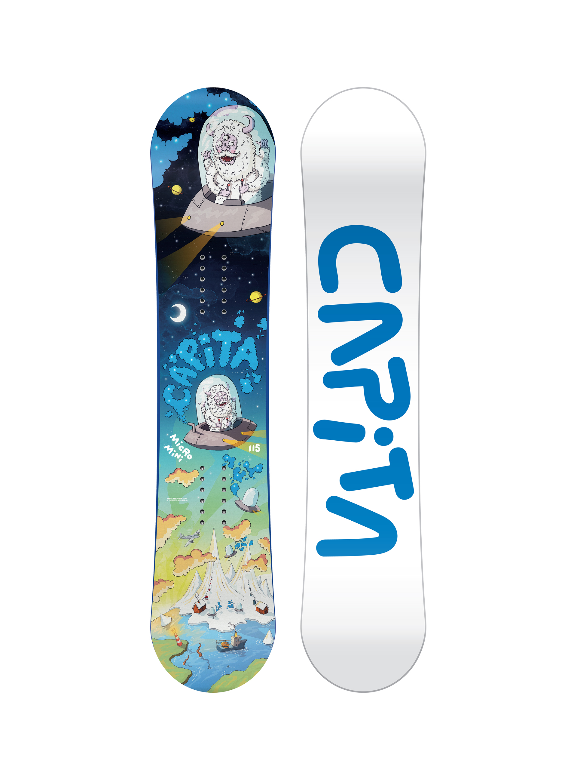 Capita Micro Mini JR Snowboard (blue/white/blue)