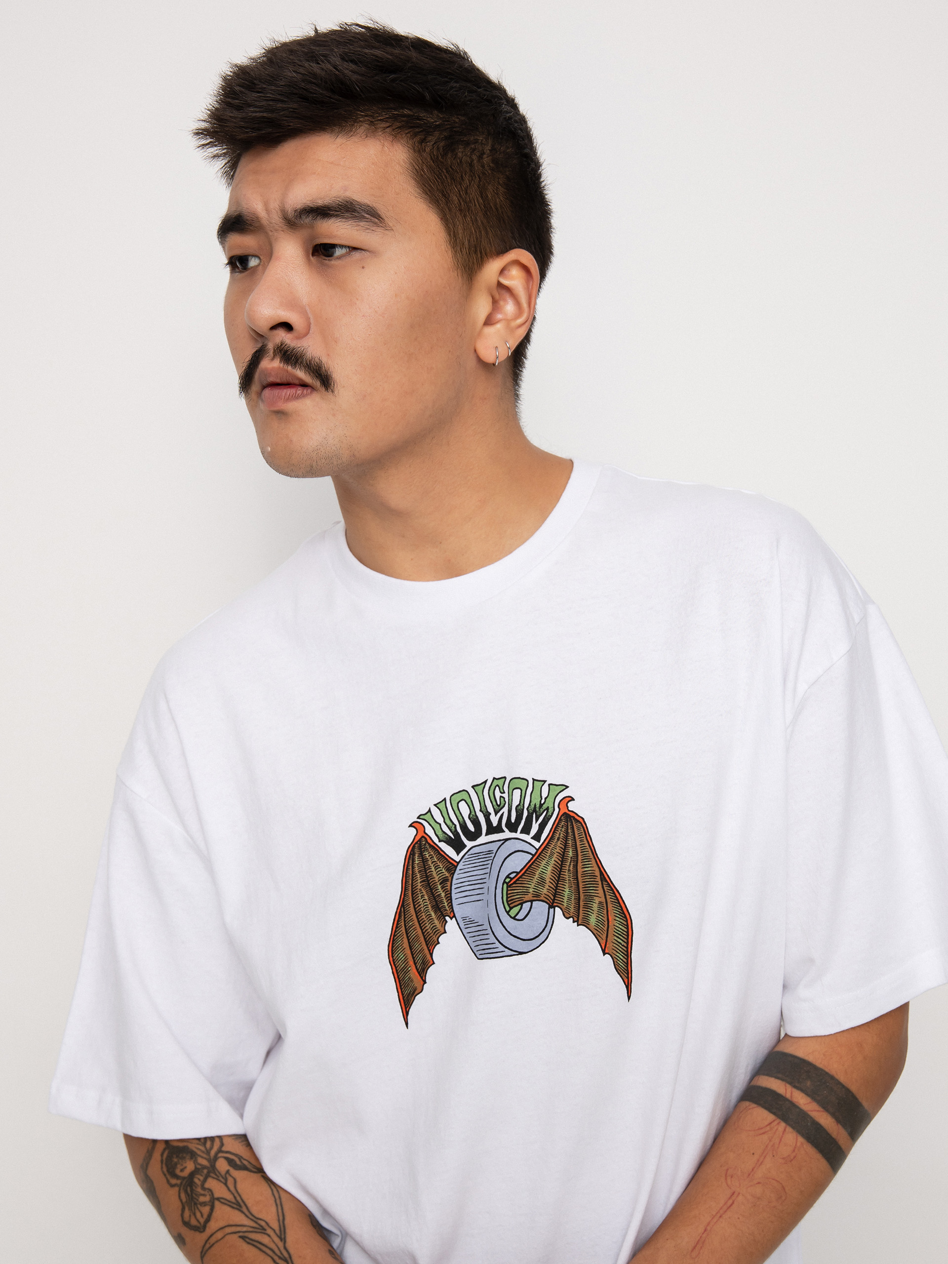 Volcom Hell Wheel Lse póló (white)