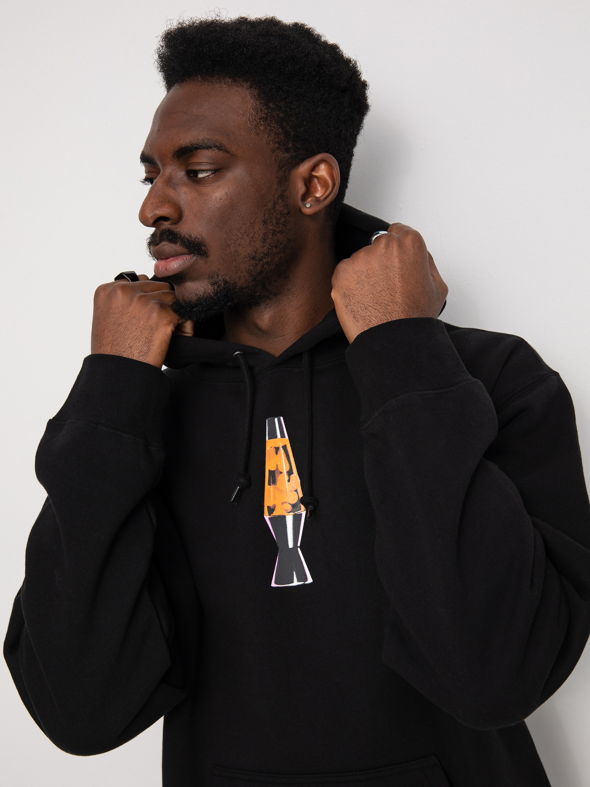 HUF Basement Beanbag HD Kapucnis pulóver (black)