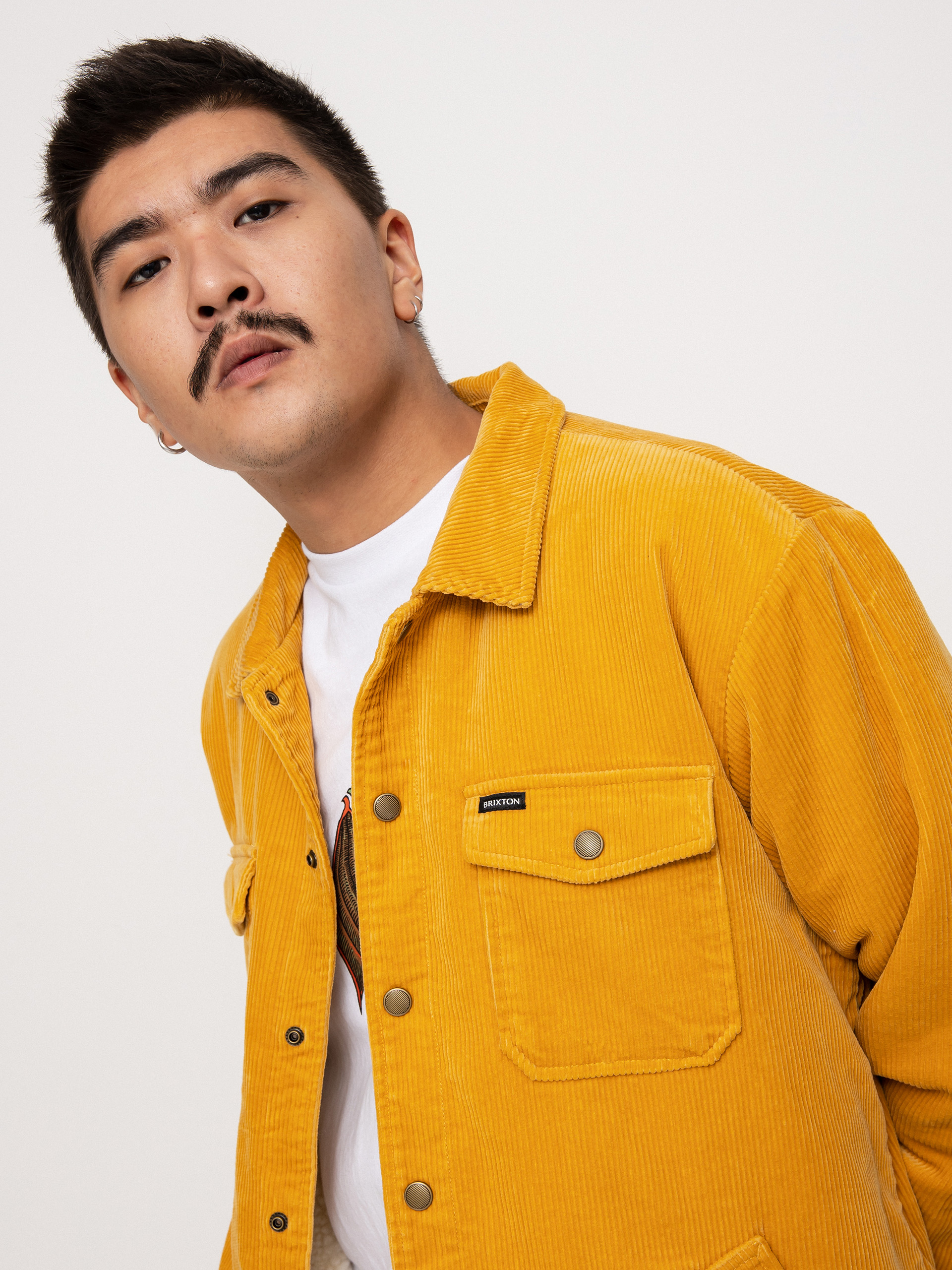 Brixton Durham Sherpa Lined Dzseki (bright gold)