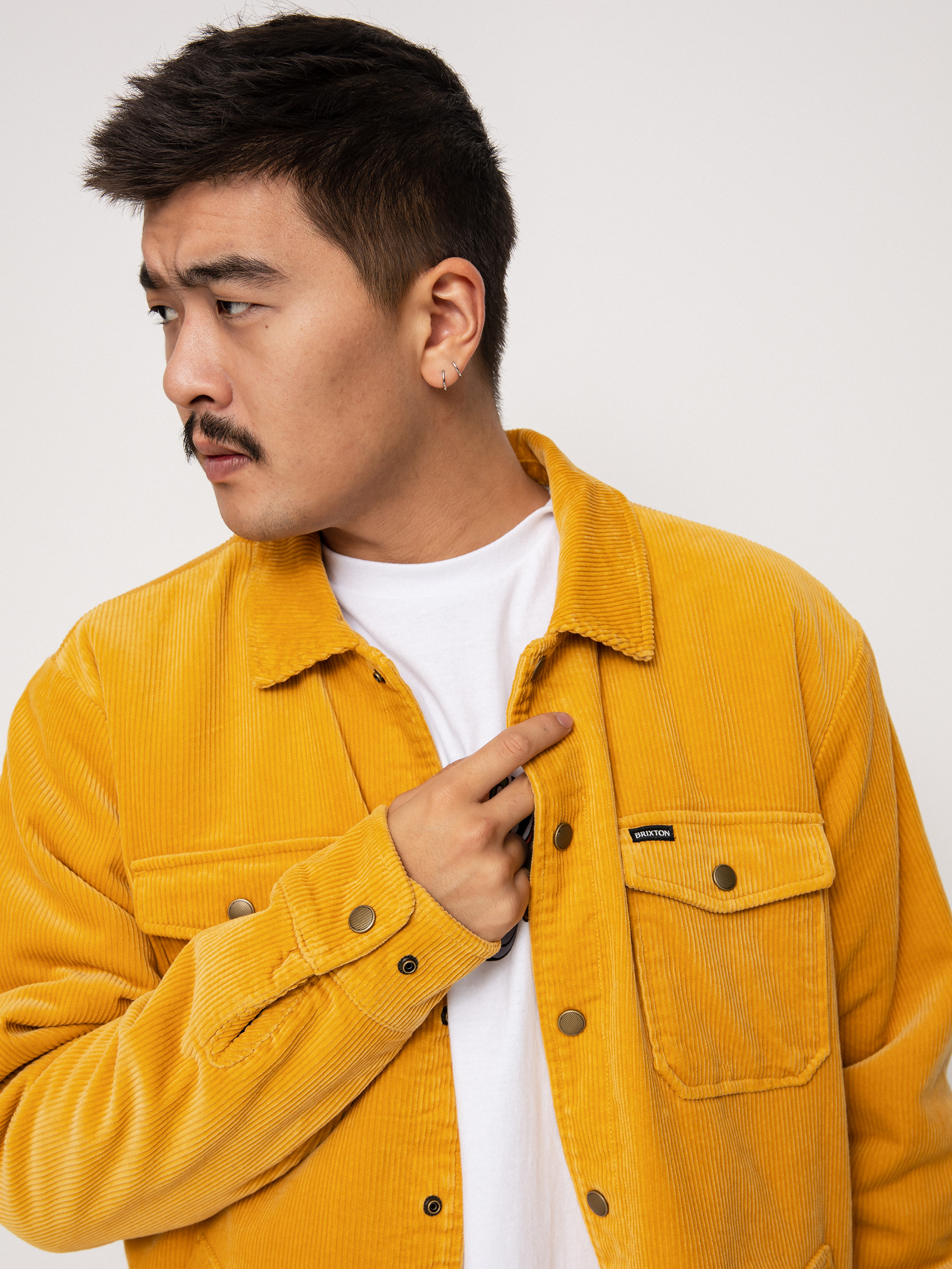 Brixton Durham Sherpa Lined Dzseki (bright gold)