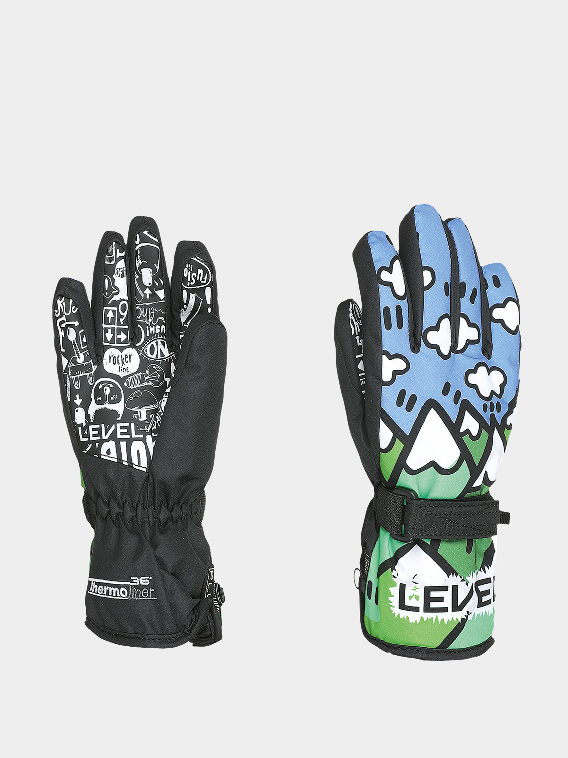 Level Junior JR Kesztyű (ninja green)