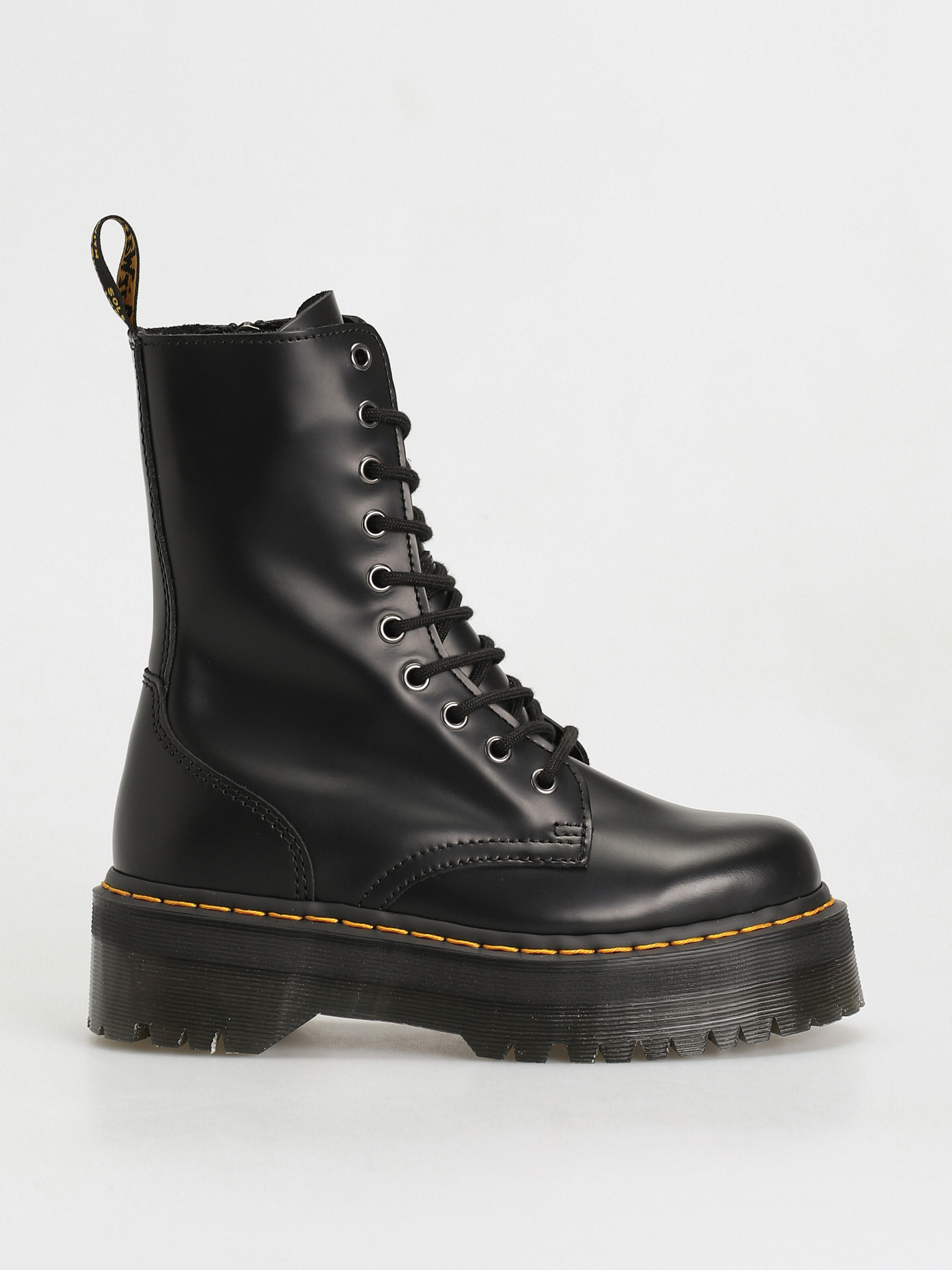 Dr. Martens Jadon Hi Cipők Wmn (black polished smooth)