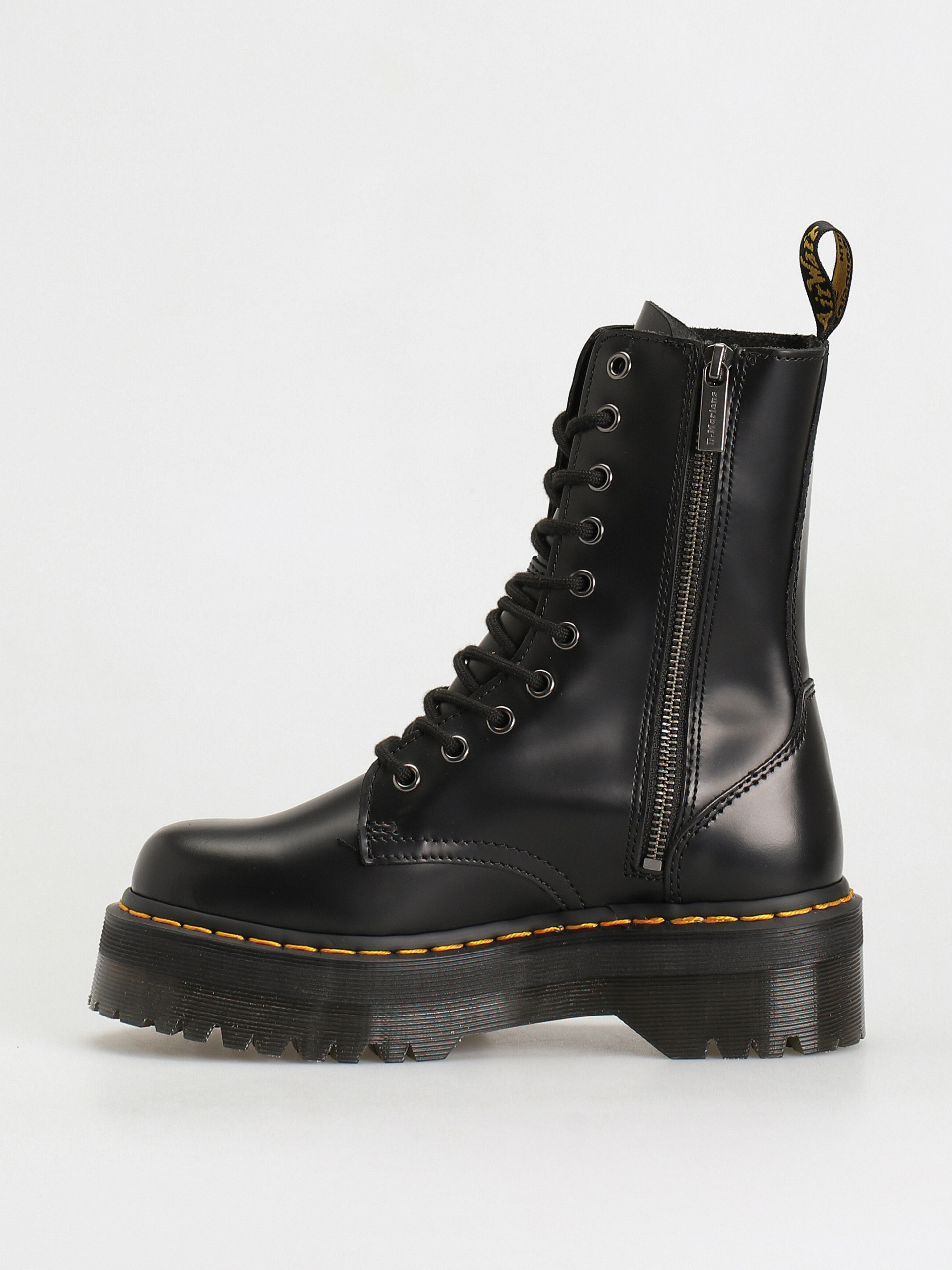 Dr. Martens Jadon Hi Cipők Wmn (black polished smooth)