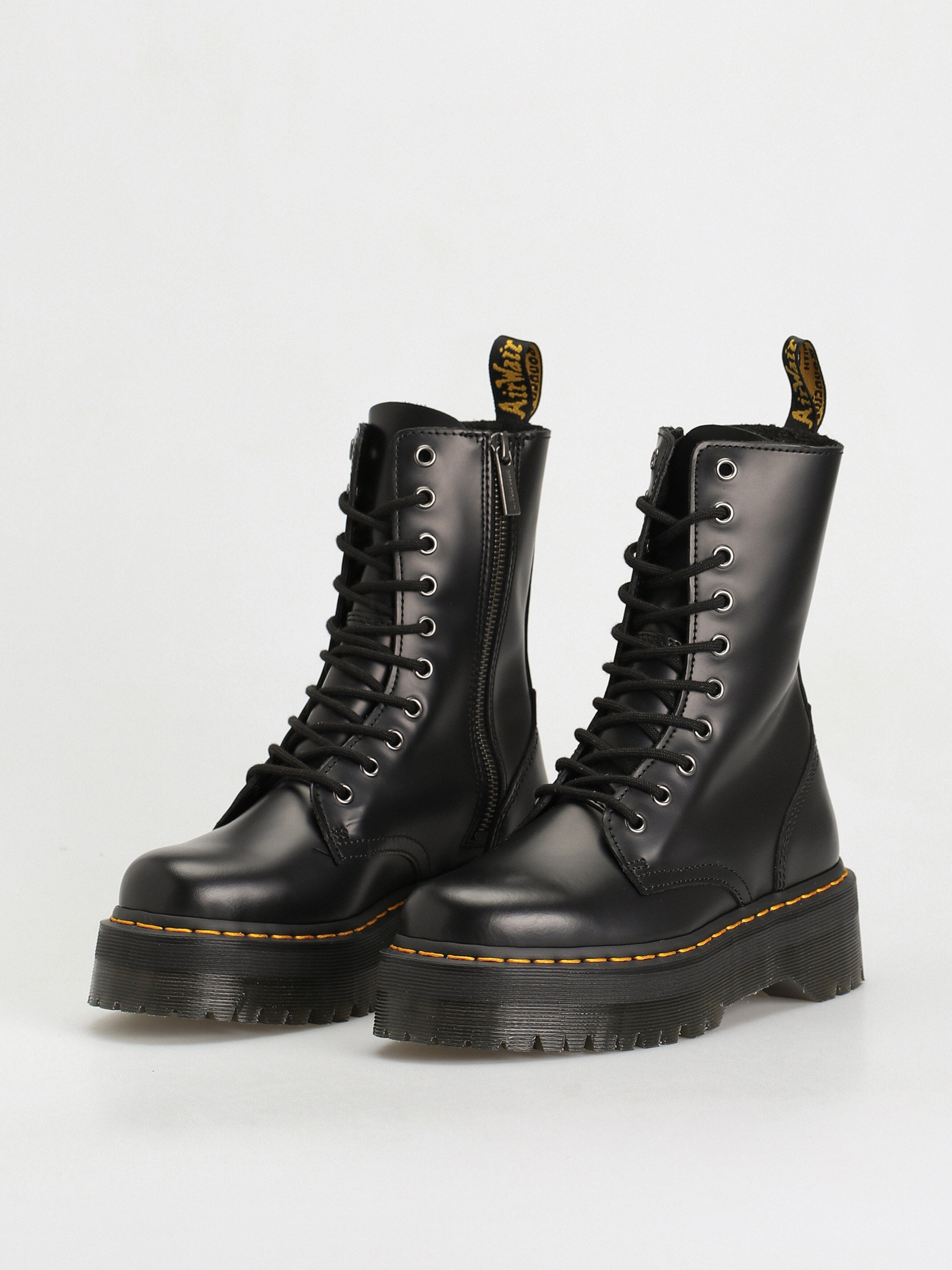Dr. Martens Jadon Hi Cipők Wmn (black polished smooth)