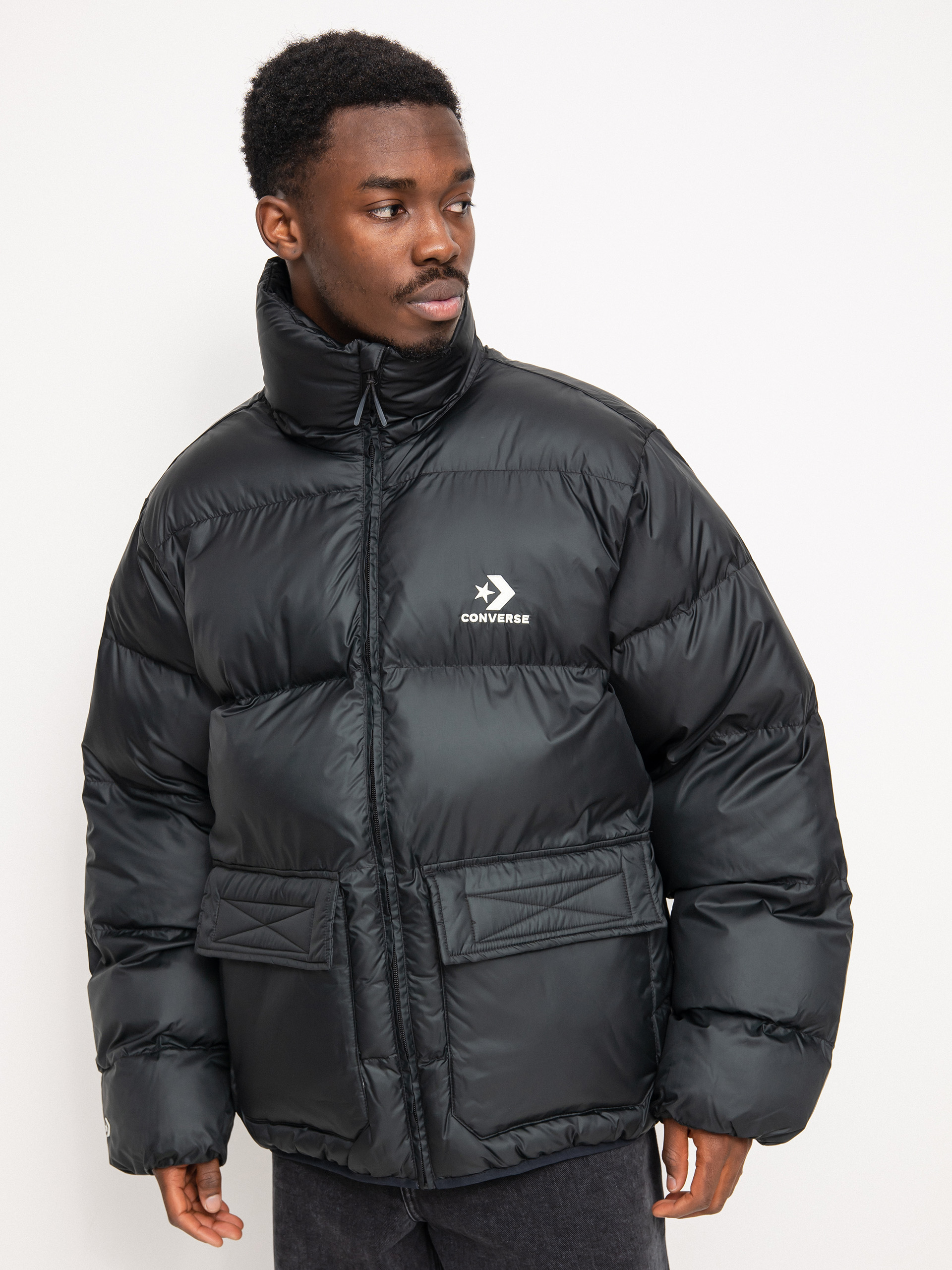 Converse Patch Pocket Core Puffer Dzseki (black)