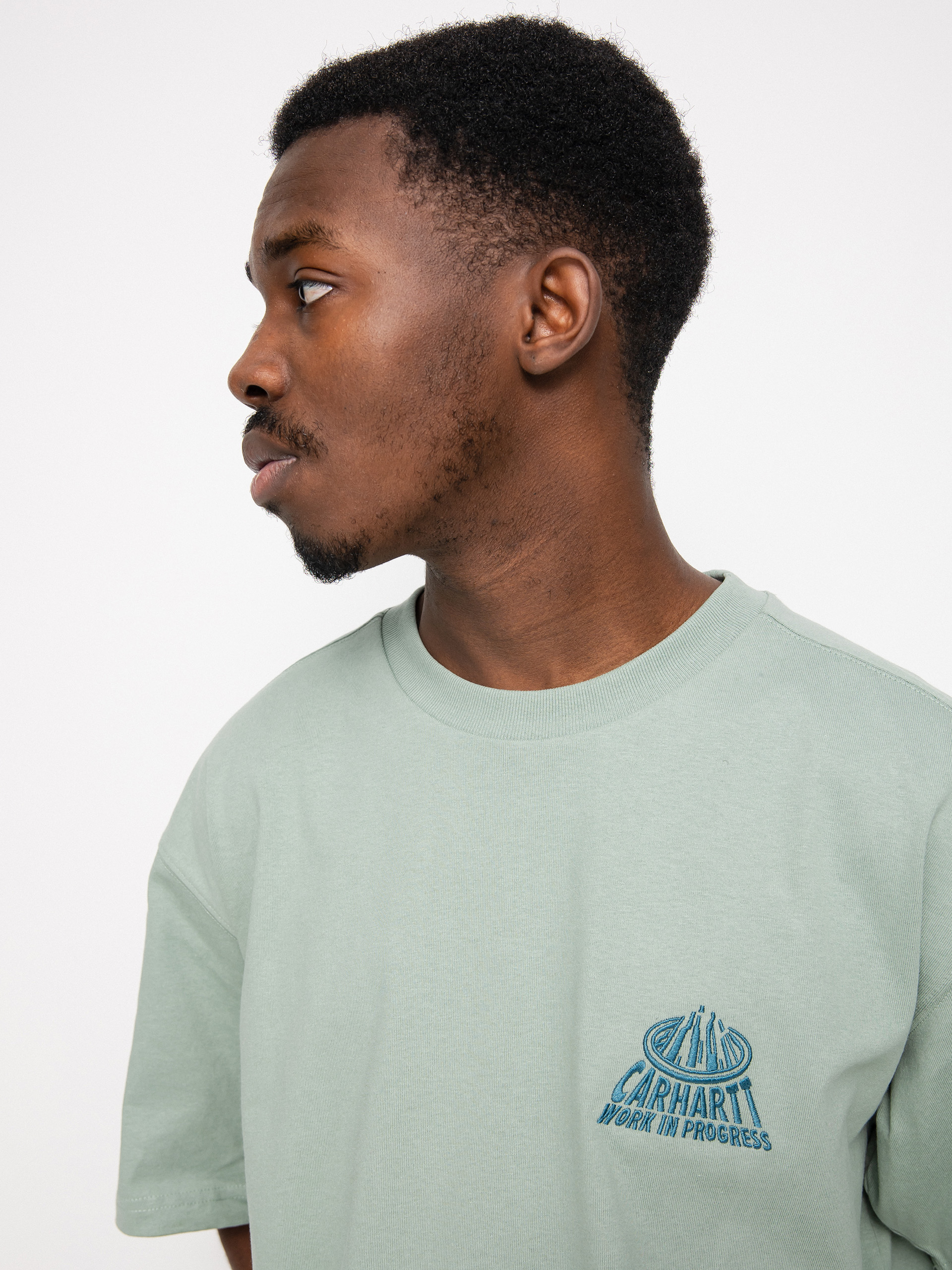 Carhartt WIP City póló (misty sage/deep teal)