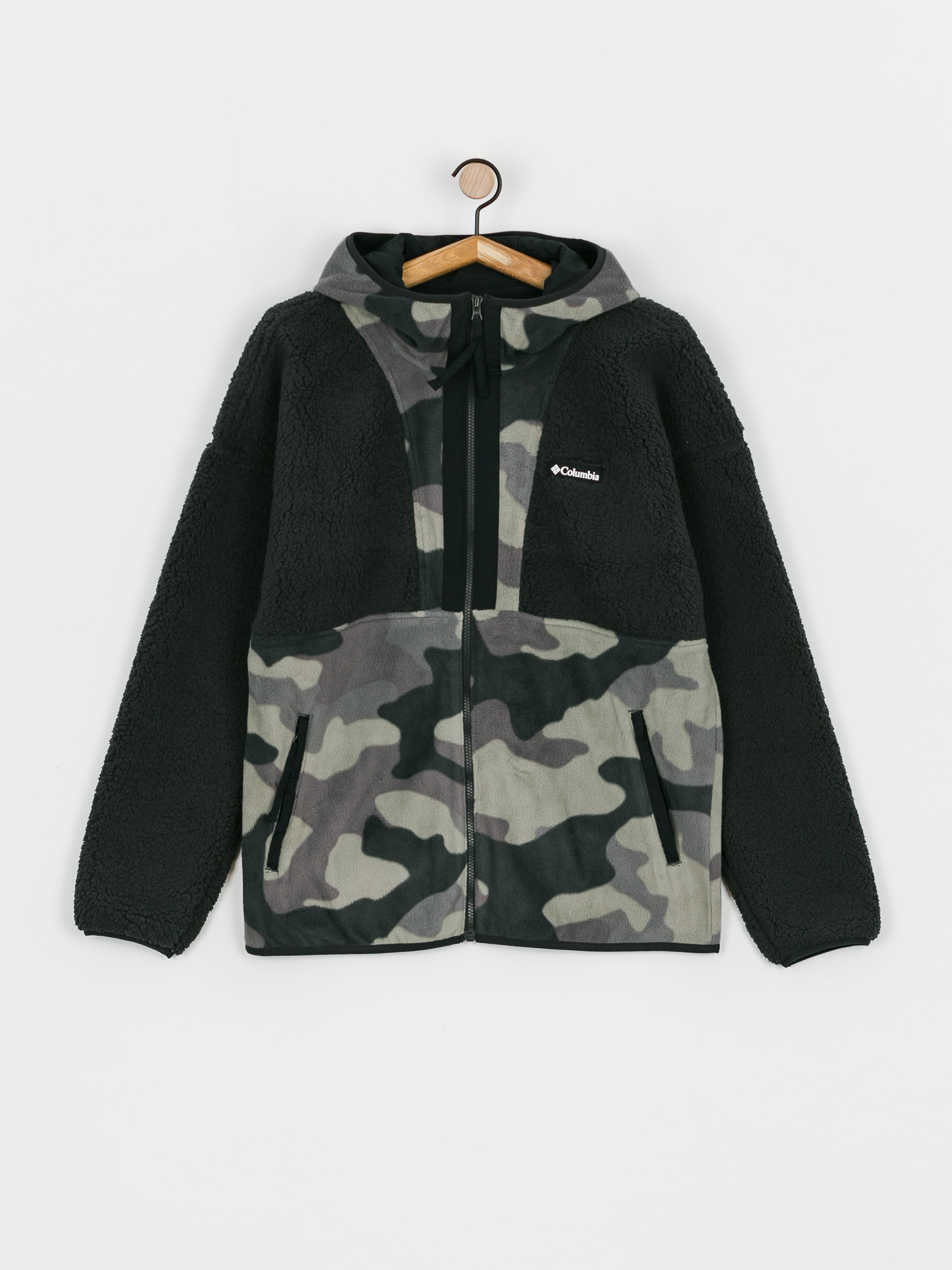 Férfi Columbia Backbowl Sherpa FHD Polár pulóver (black black mo)