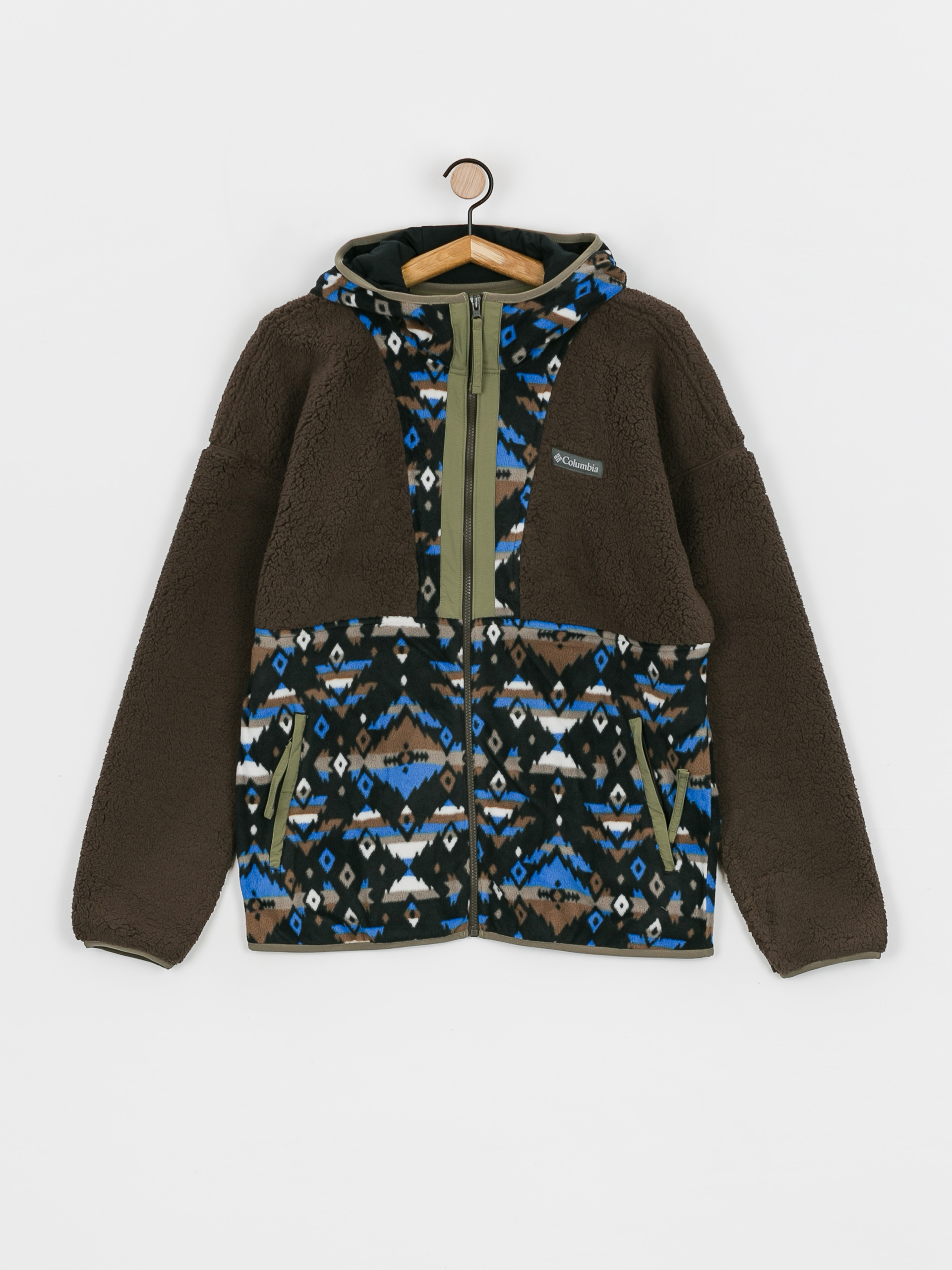 Férfi Columbia Backbowl Sherpa FHD Polár pulóver (cordovan brigh)