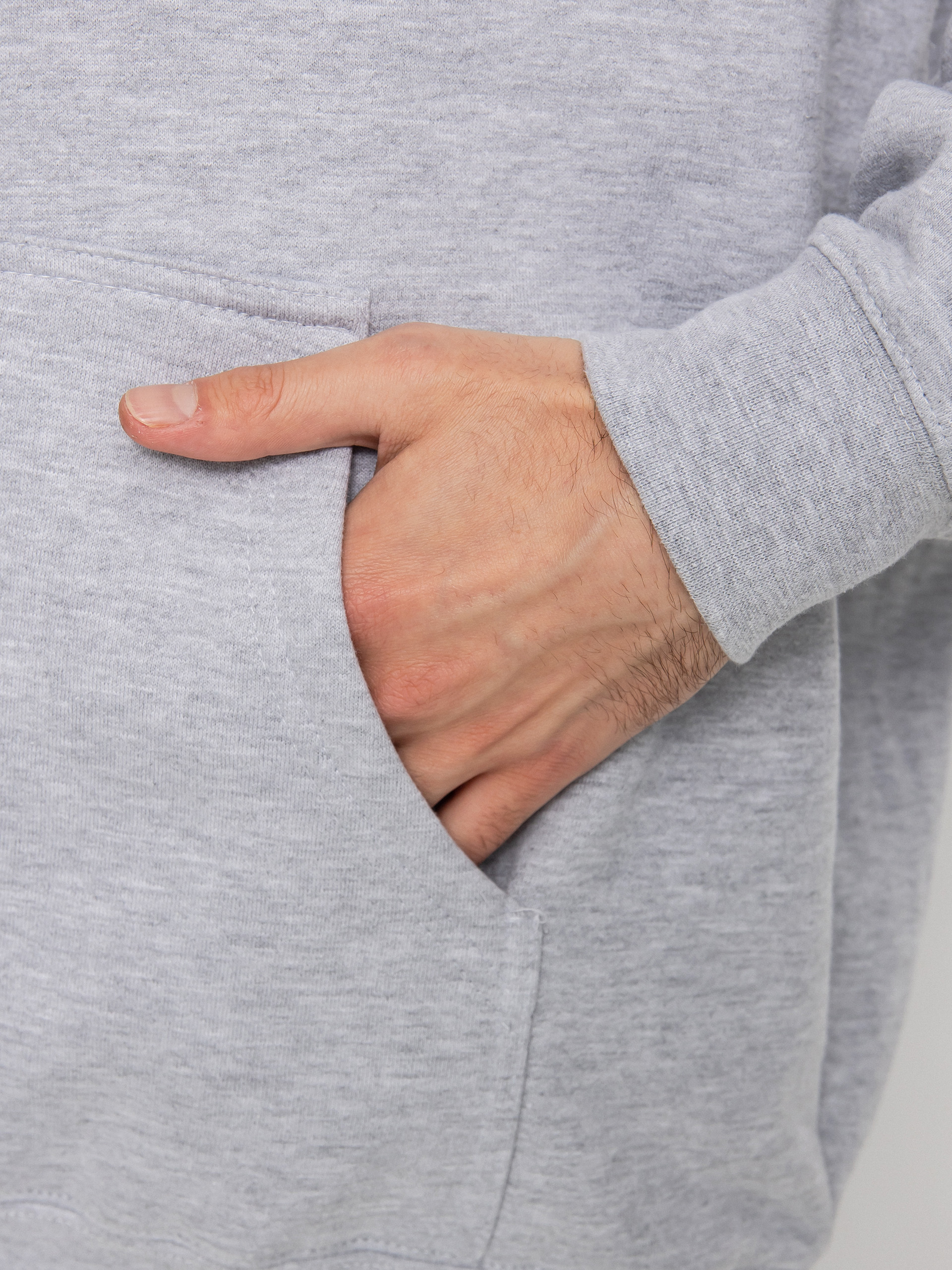 Emerica Pure Logo HD Kapucnis pulóver (light grey)