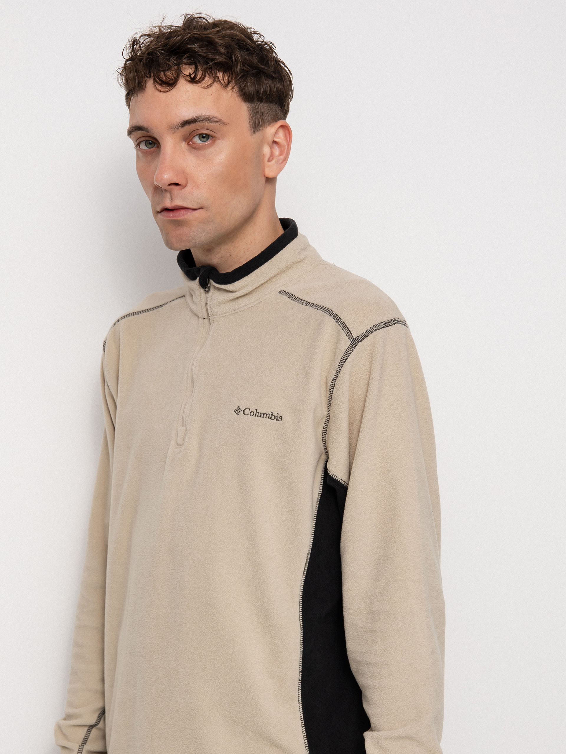 Columbia Klamath Range II Half Zip Polu00e1r pulu00f3ver (ancient fossil)