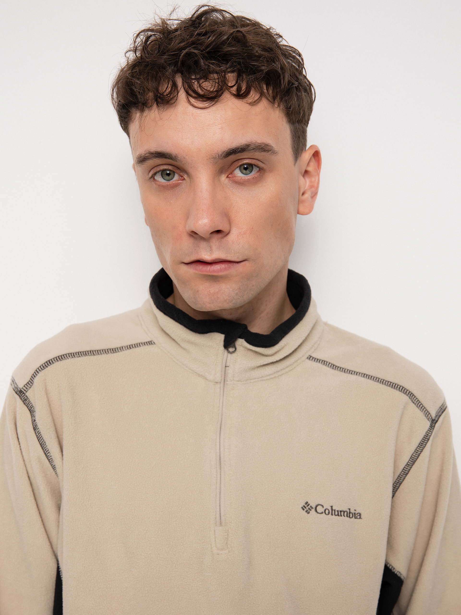 Férfi Columbia Klamath Range II Half Zip Polár pulóver (ancient fossil)