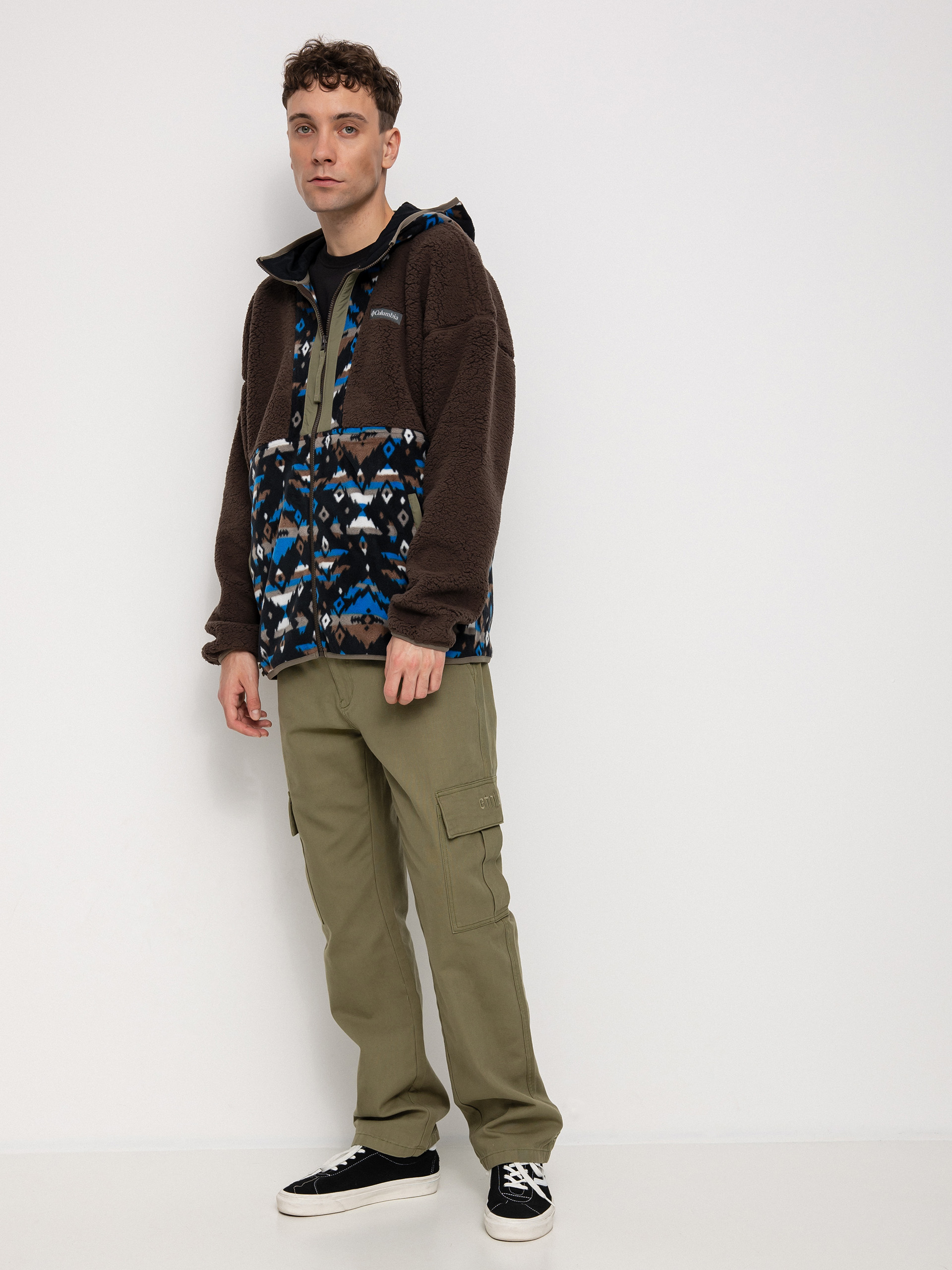 Férfi Columbia Backbowl Sherpa FHD Polár pulóver (cordovan brigh)