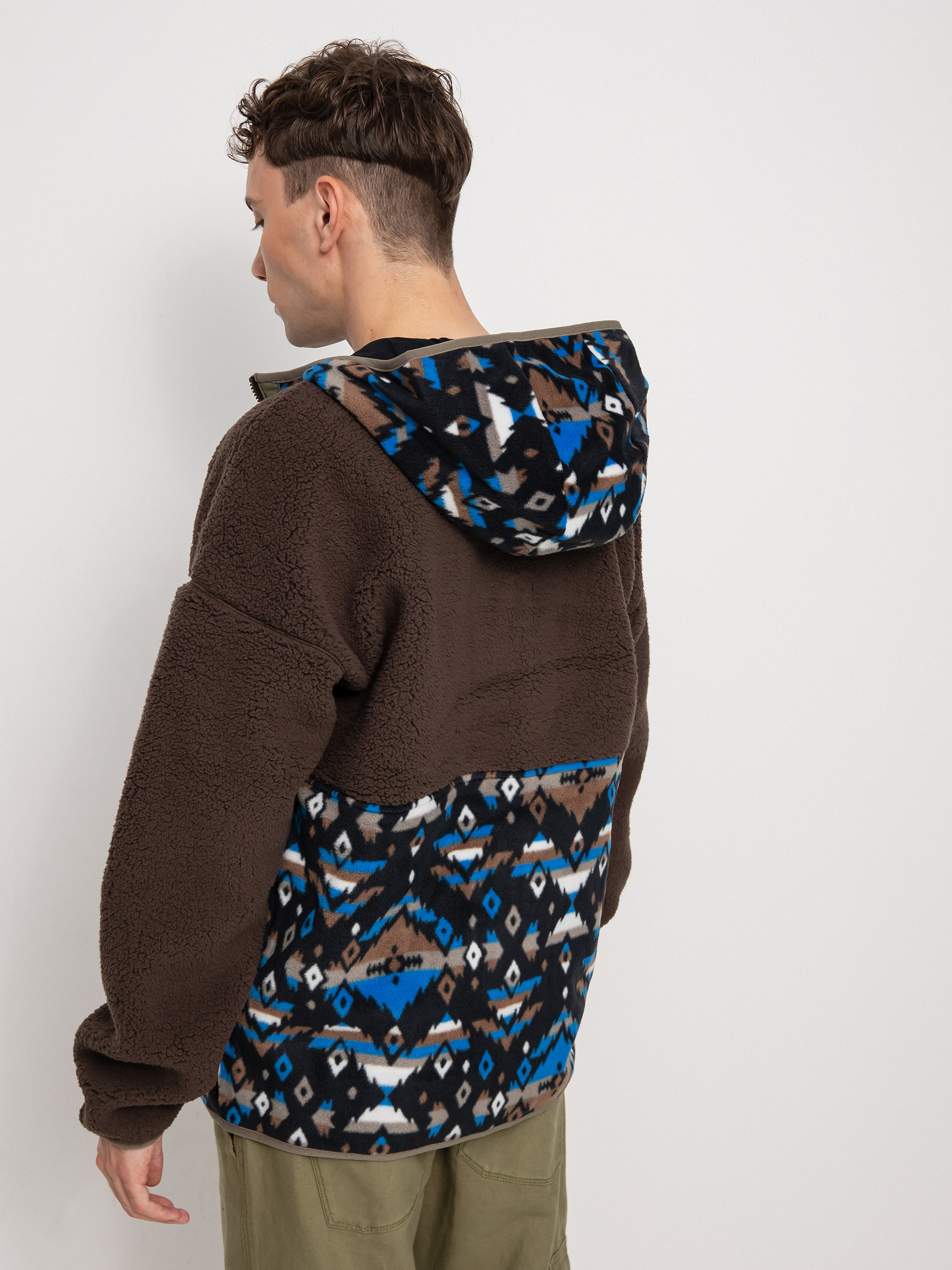 Férfi Columbia Backbowl Sherpa FHD Polár pulóver (cordovan brigh)