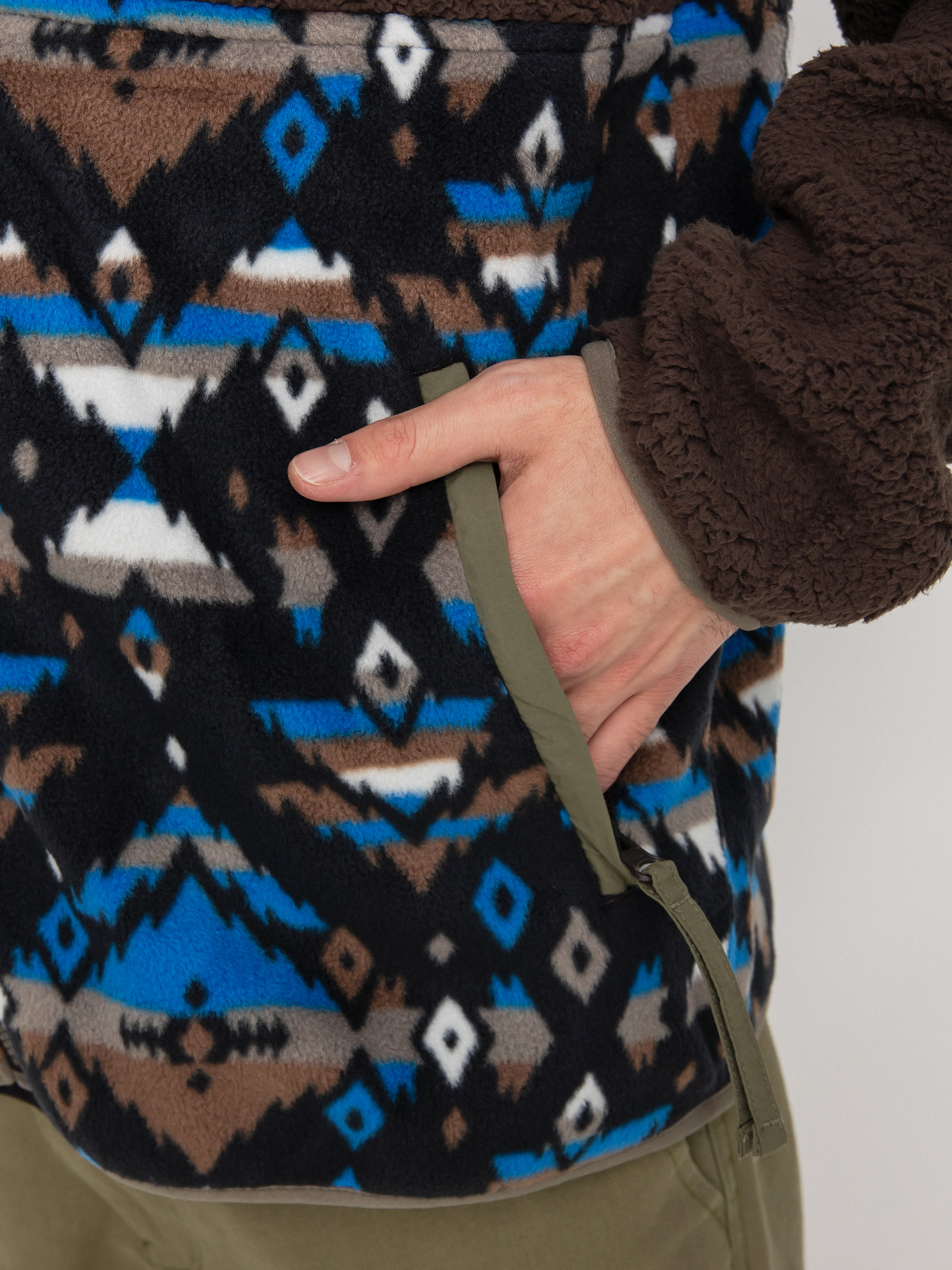 Férfi Columbia Backbowl Sherpa FHD Polár pulóver (cordovan brigh)