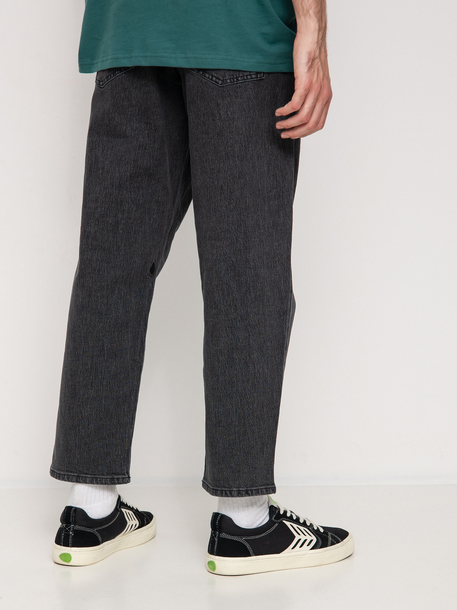 Volcom Modown Tapered Denim Kisnadrág (stoney black)