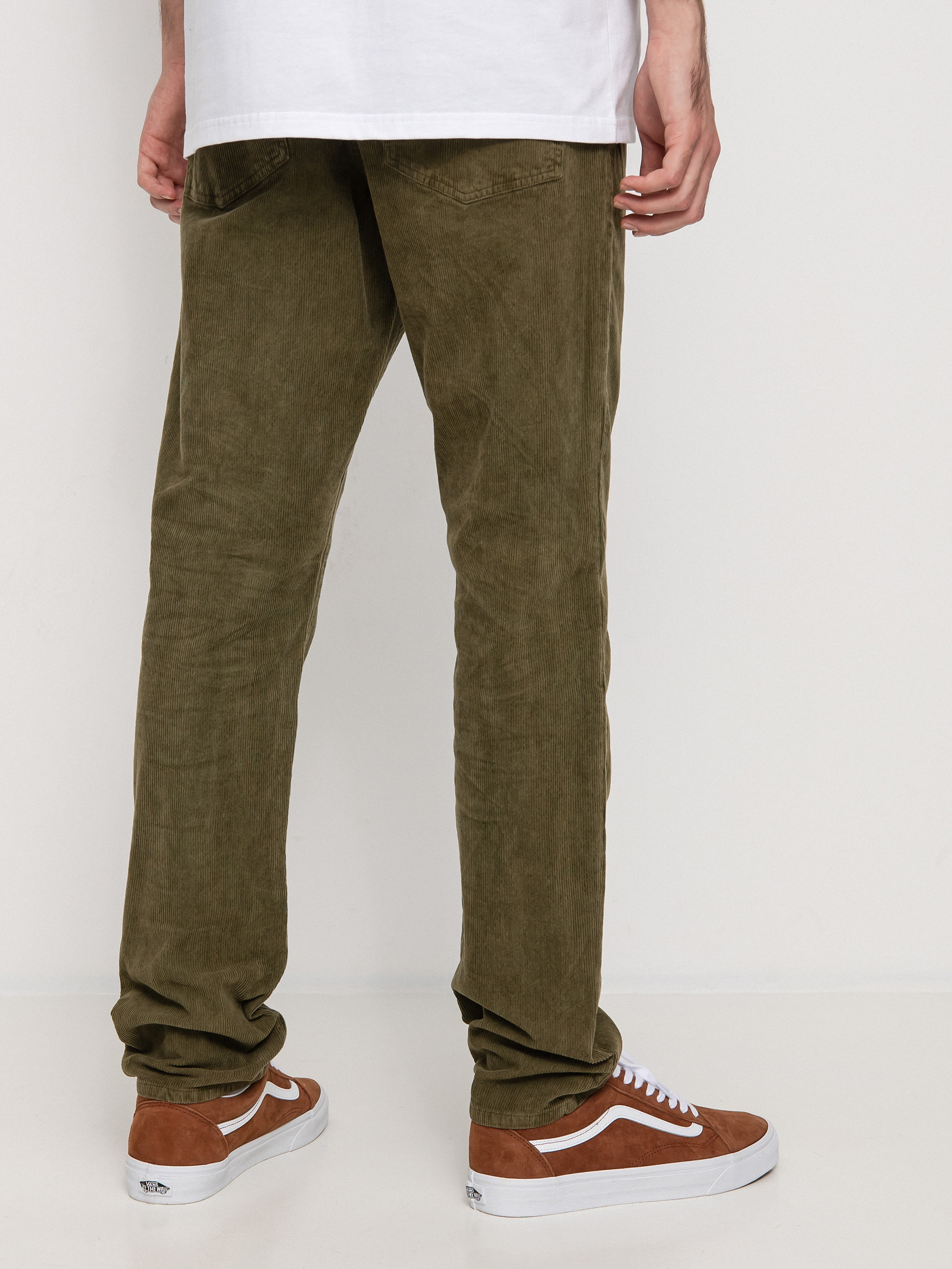 RVCA Daggers Pigment Cord Kisnadrág (olive)