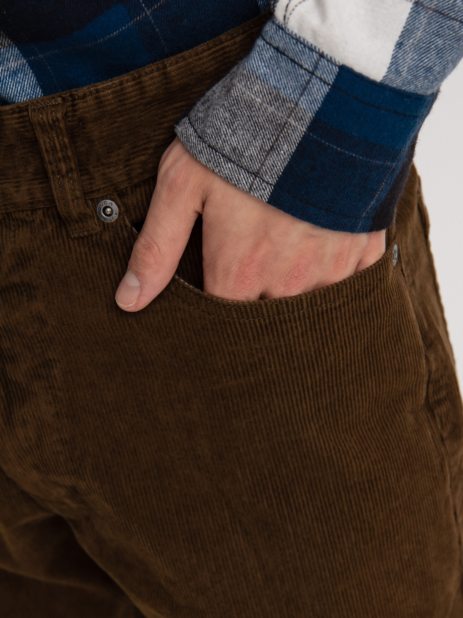 RVCA Daggers Pigment Cord Kisnadrág (bombay brown)