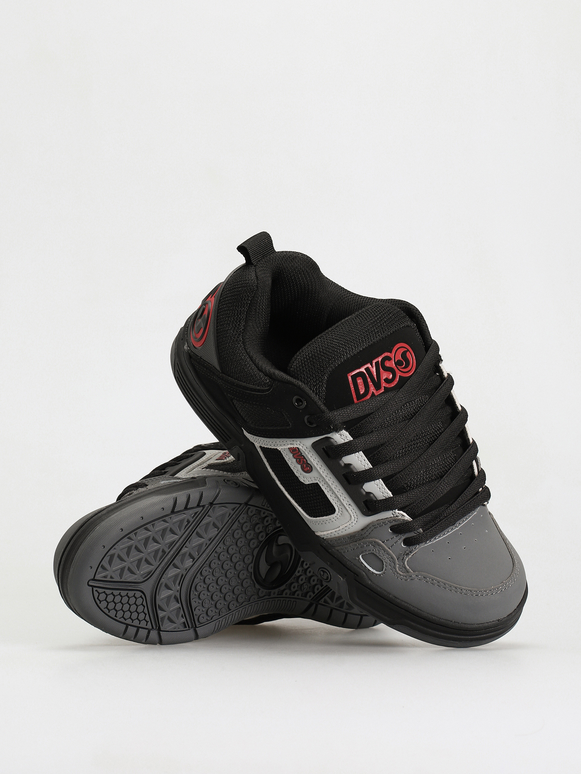 DVS Comanche Cipők (black gray red nubuck)