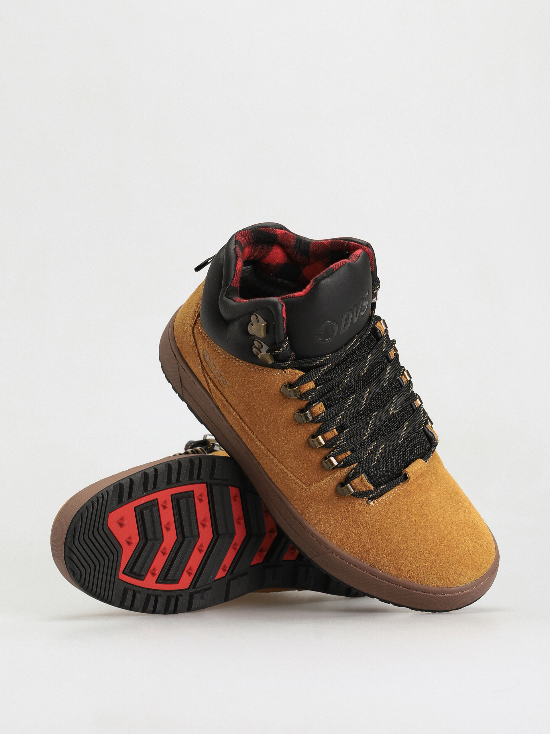 DVS Vanguard Cipők (chamois black red suede)
