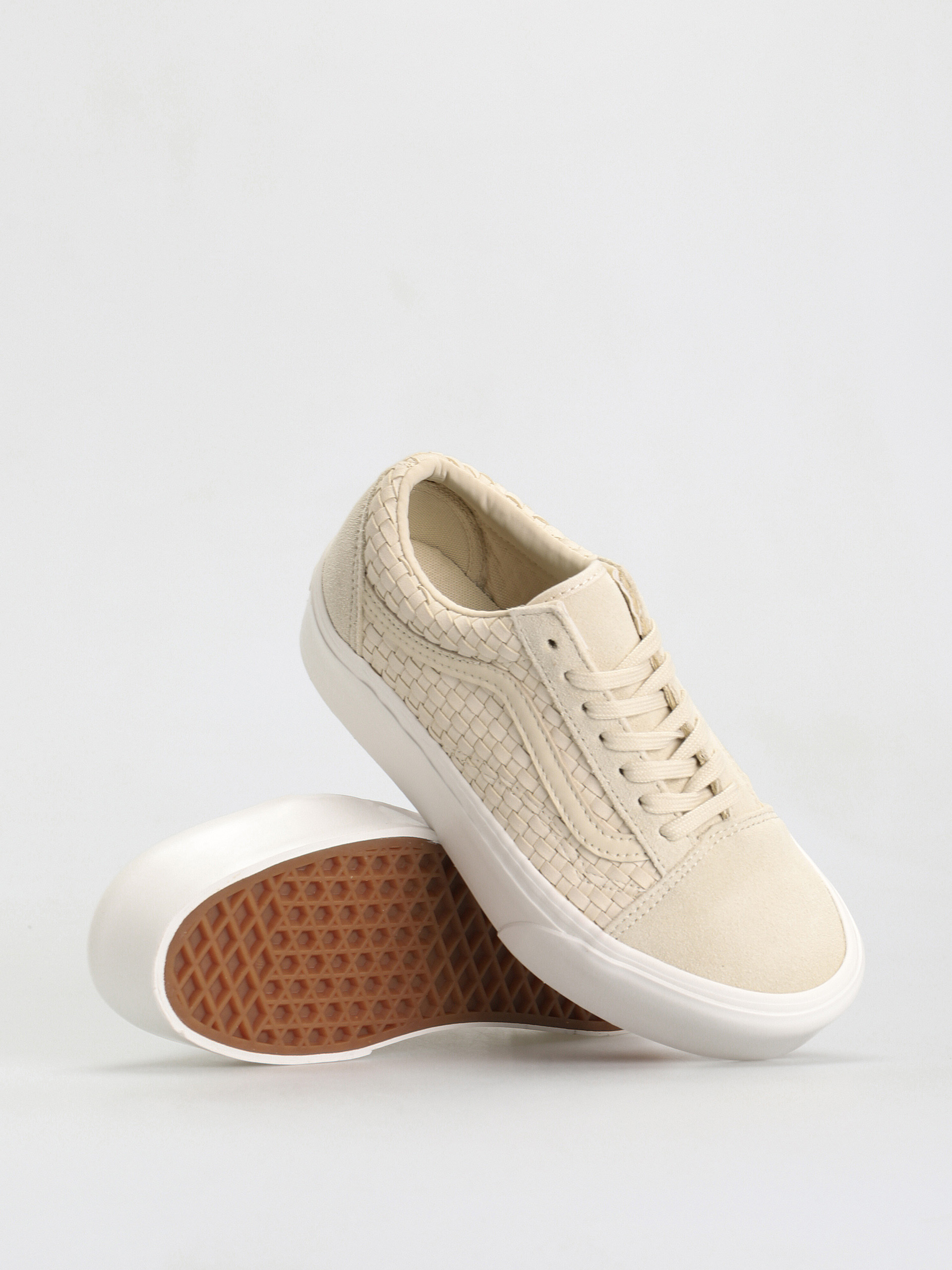Vans Old Skool Stackform Cipők (micro weave ivory)