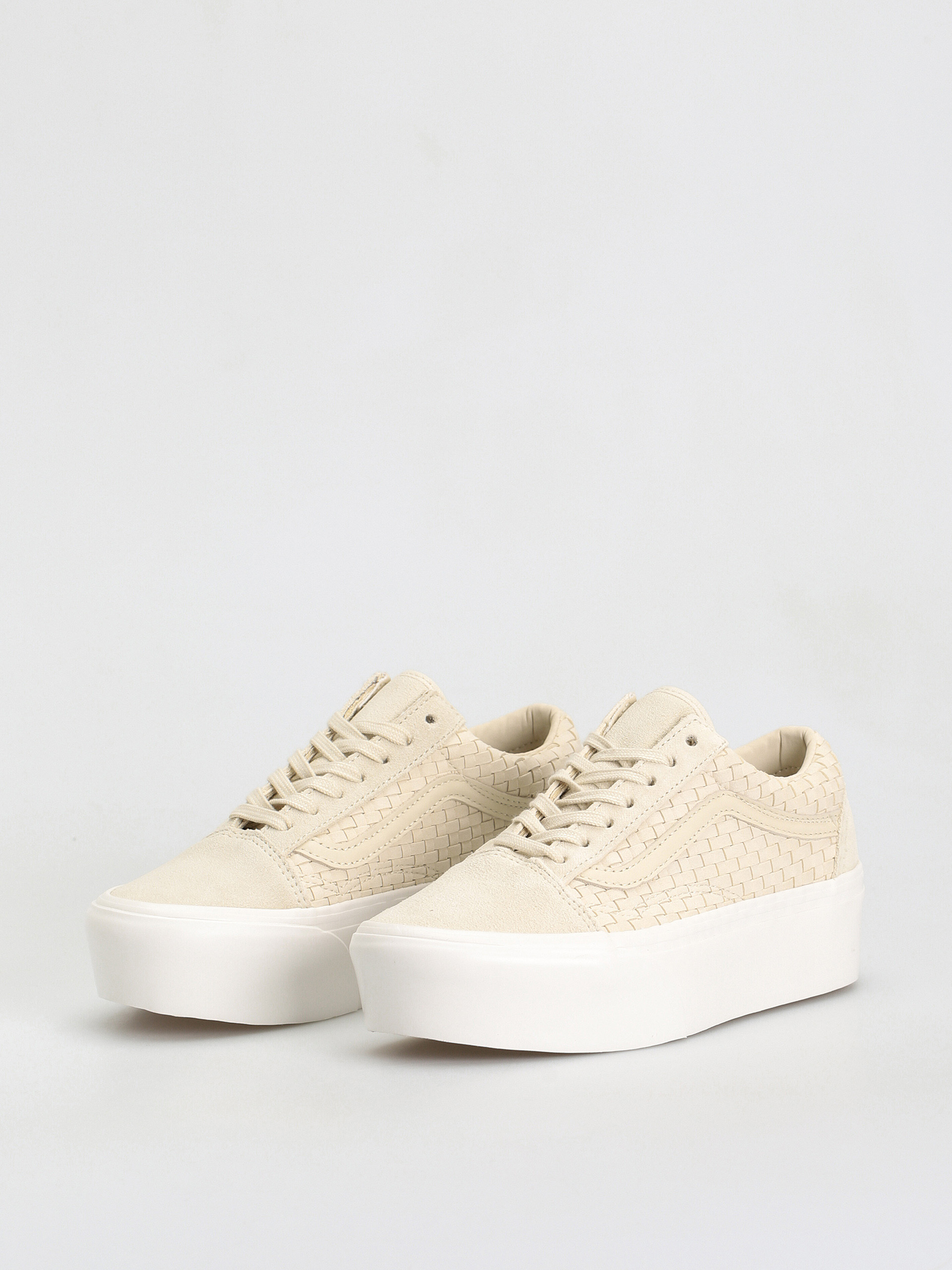 Vans Old Skool Stackform Cipők (micro weave ivory)
