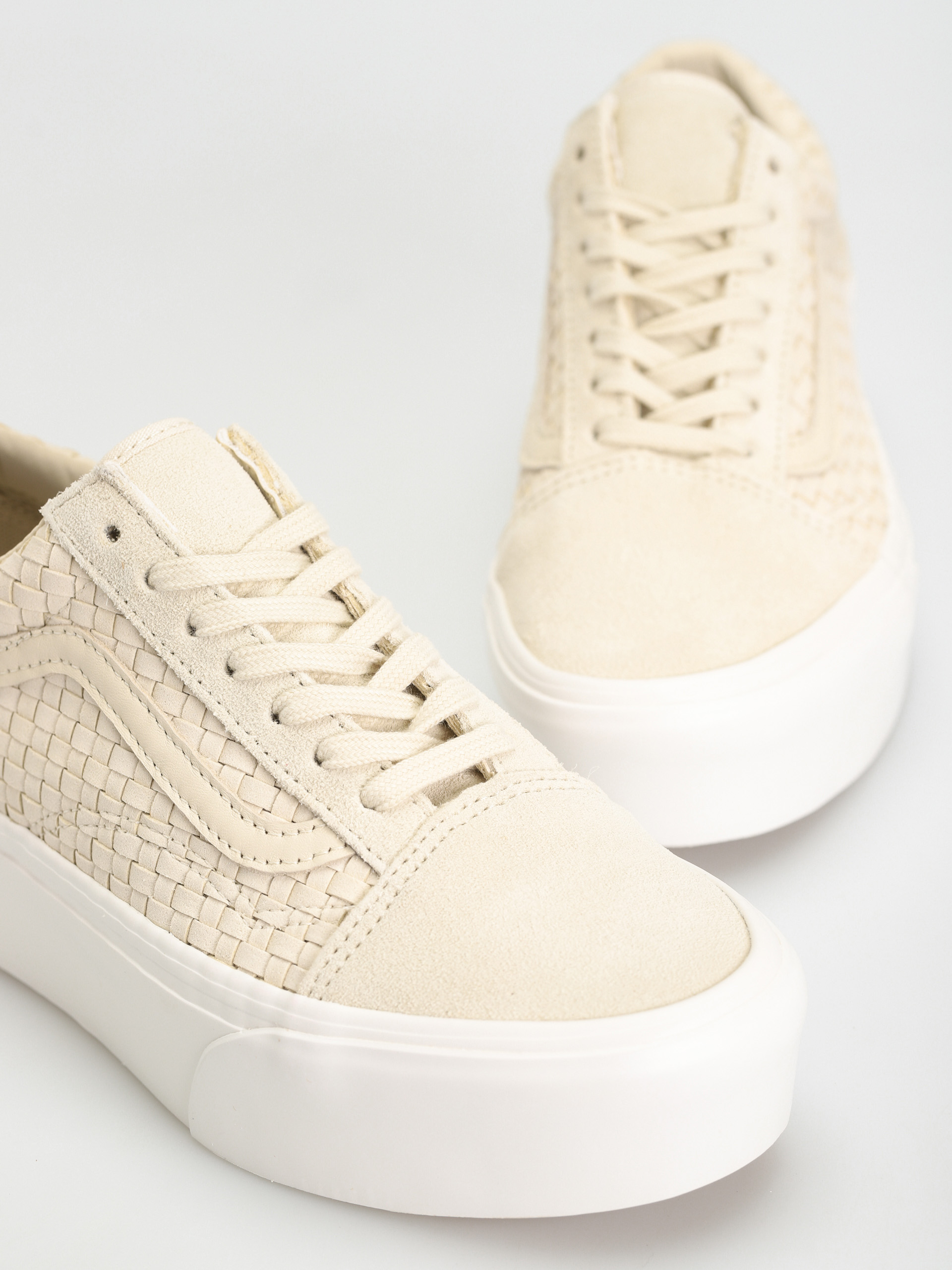 Vans Old Skool Stackform Cipők (micro weave ivory)