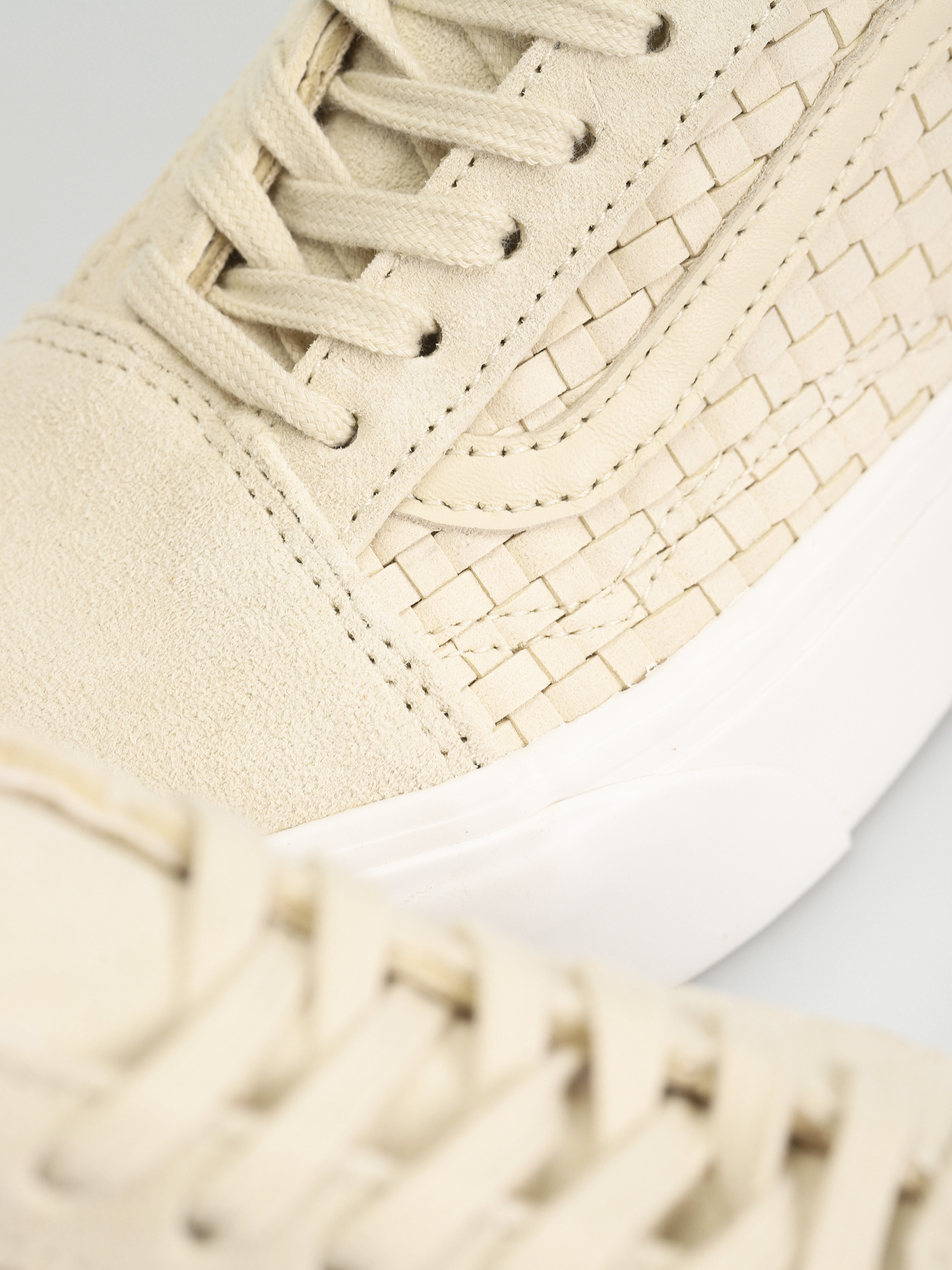 Vans Old Skool Stackform Cipők (micro weave ivory)