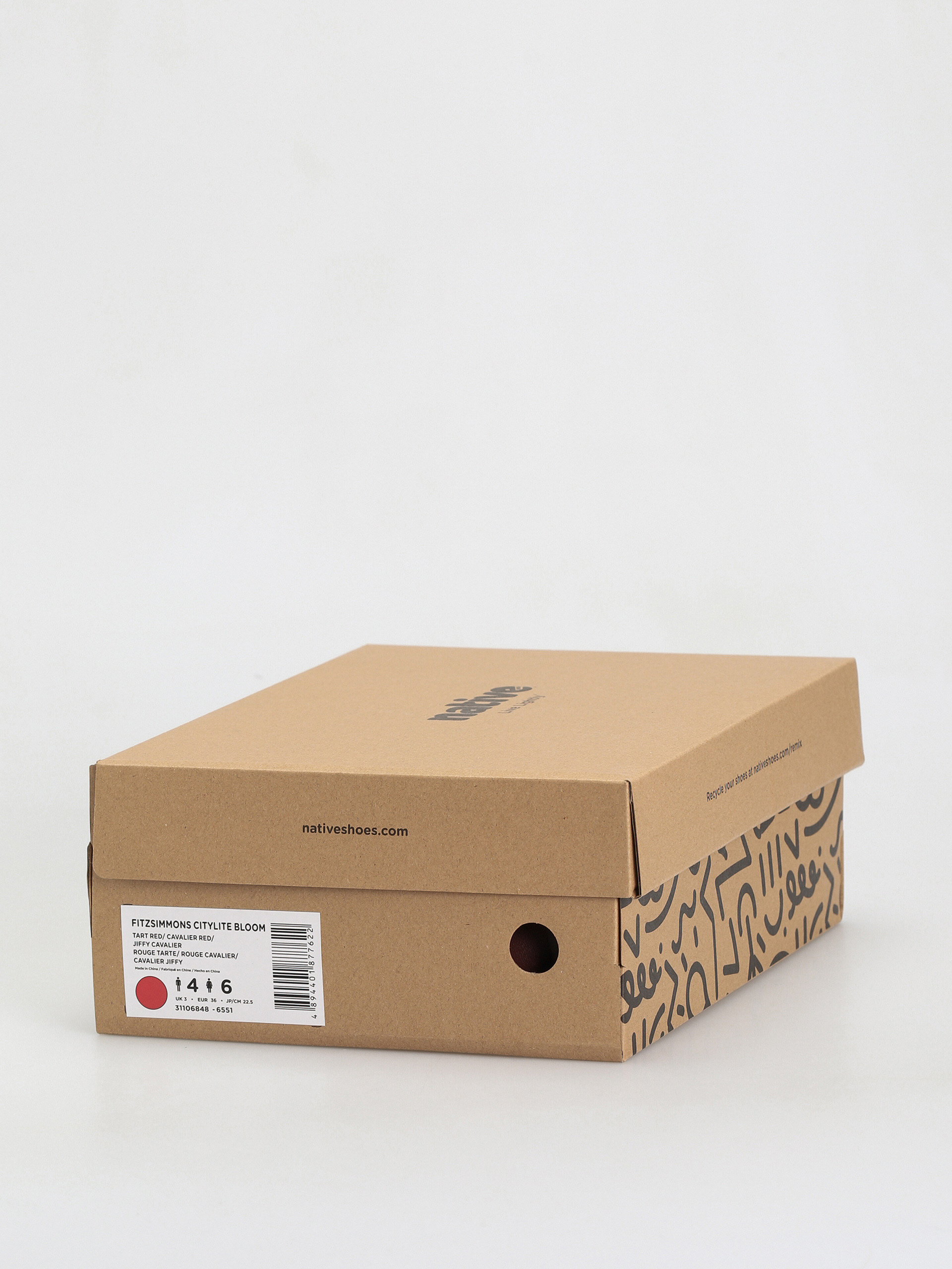 Native Fitzsimmons Citylite Téli cipők (tart red/cavalier red/jiffy black/cavalier red laces)