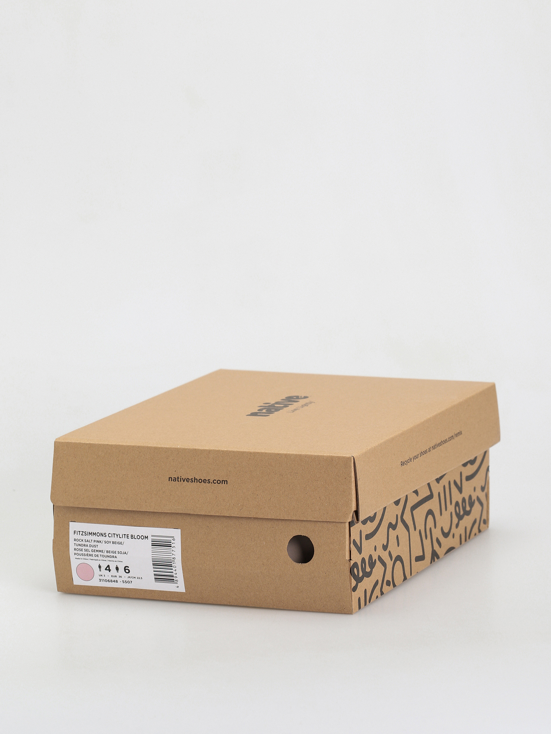 Native Fitzsimmons Citylite Téli cipők (rock salt pink/soy beige/tundra grey/dust pink laces)