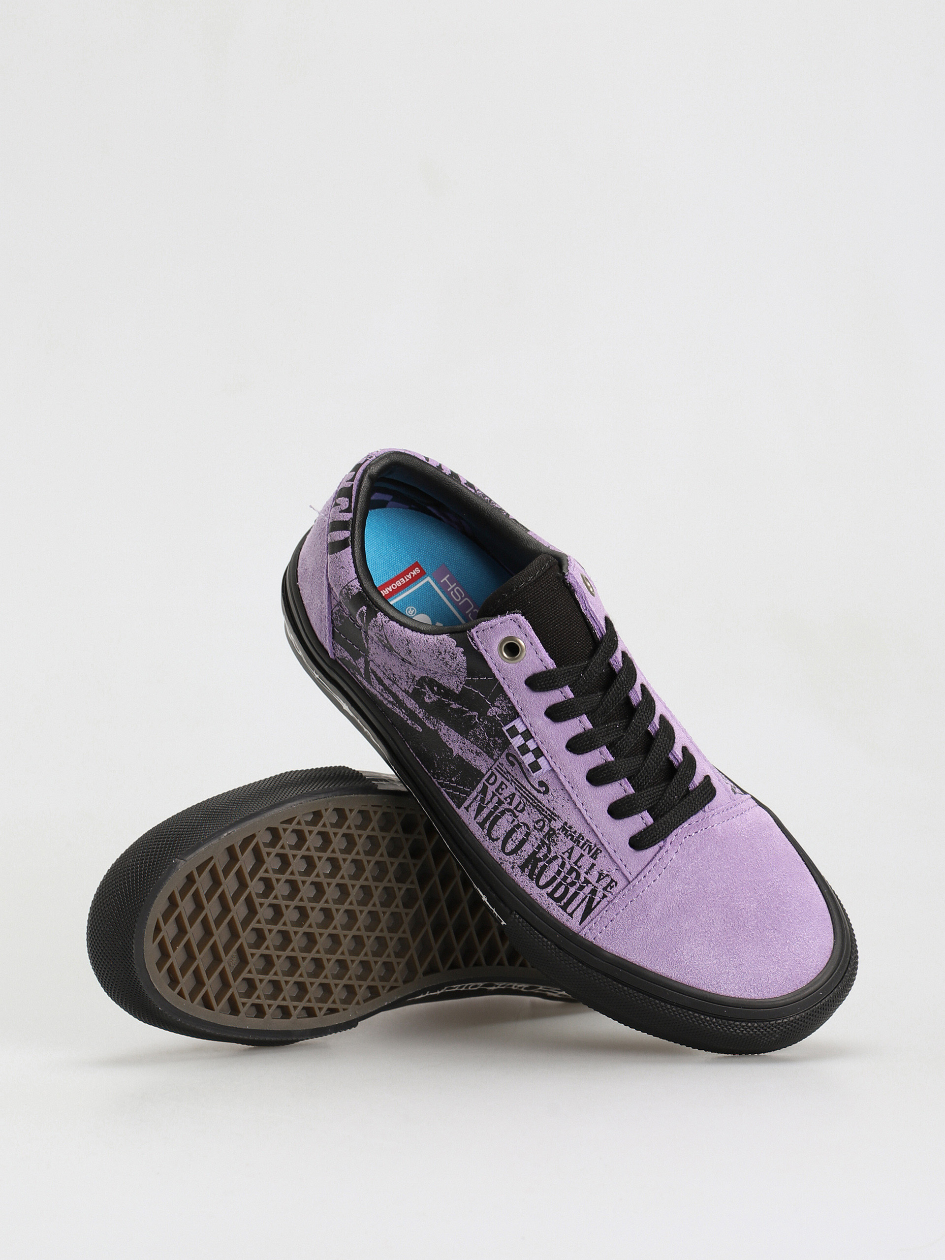 Vans X One Piece Skate Old Skool Cipők (wanted nico robin purple)