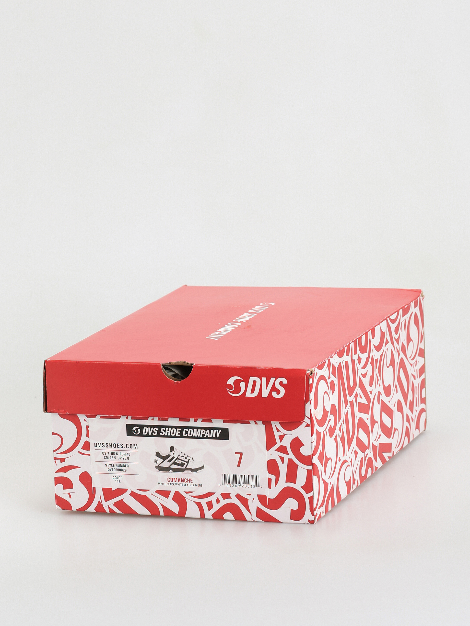 DVS Comanche Cipők (white black white leather)