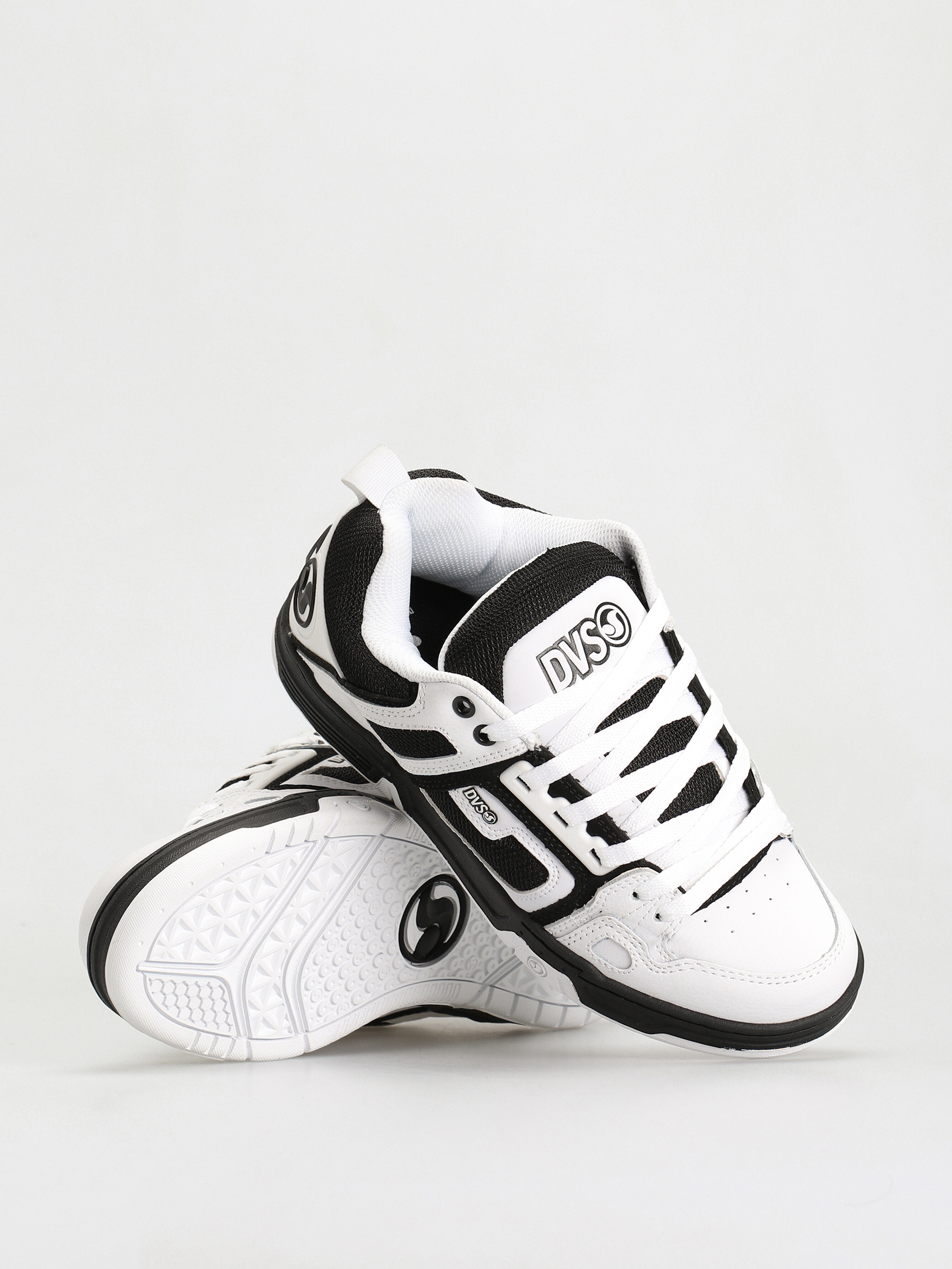 DVS Comanche Cipők (white black white leather)