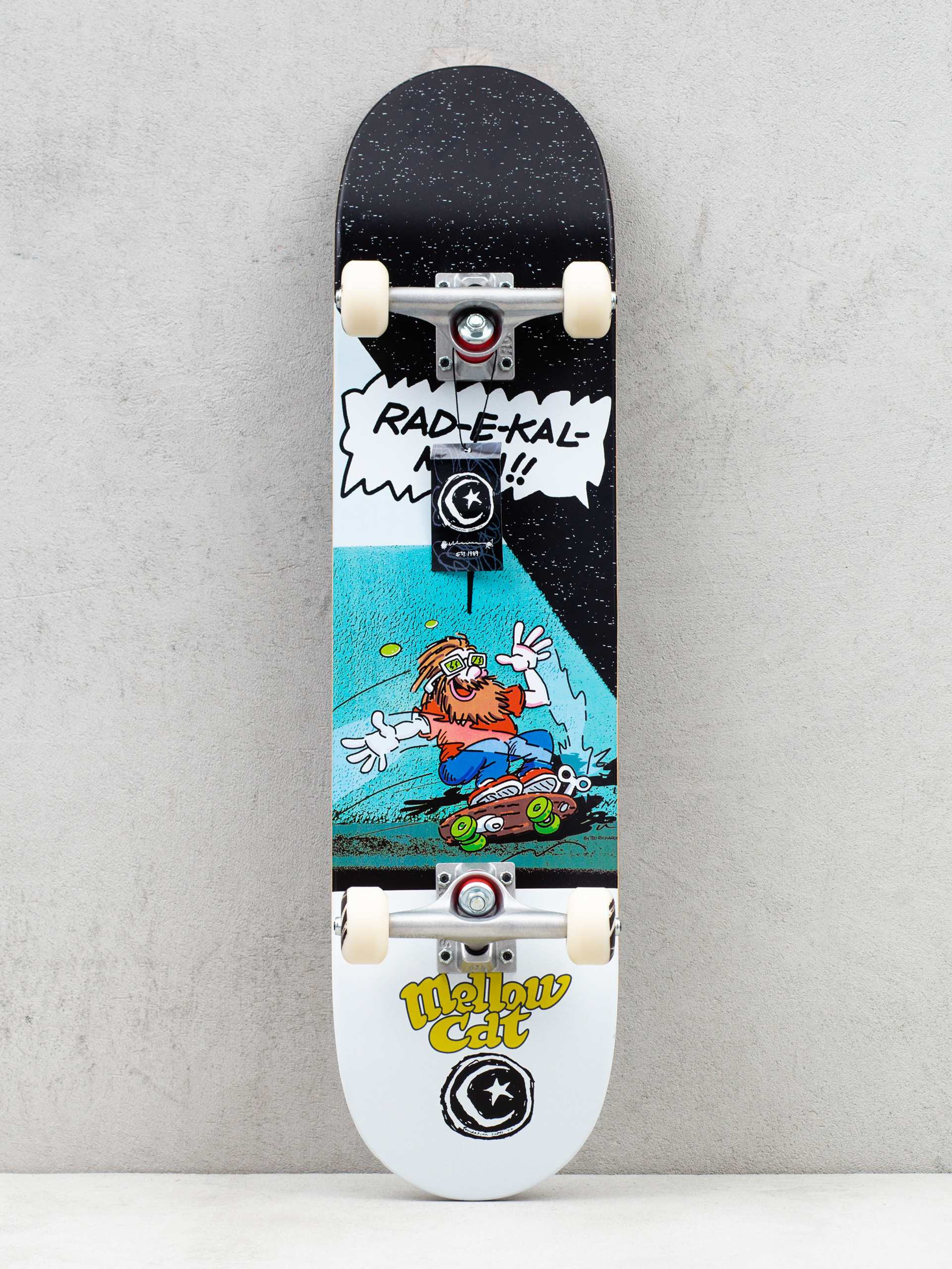 Foundation Push Mellow Cat Komplett gördeszka (black/white)