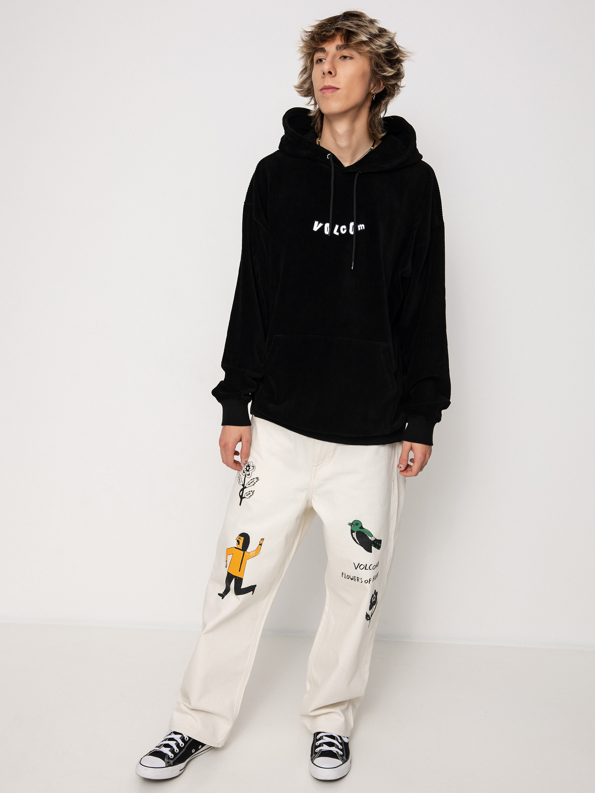 Volcom New Eden HD Kapucnis pulóver (black)