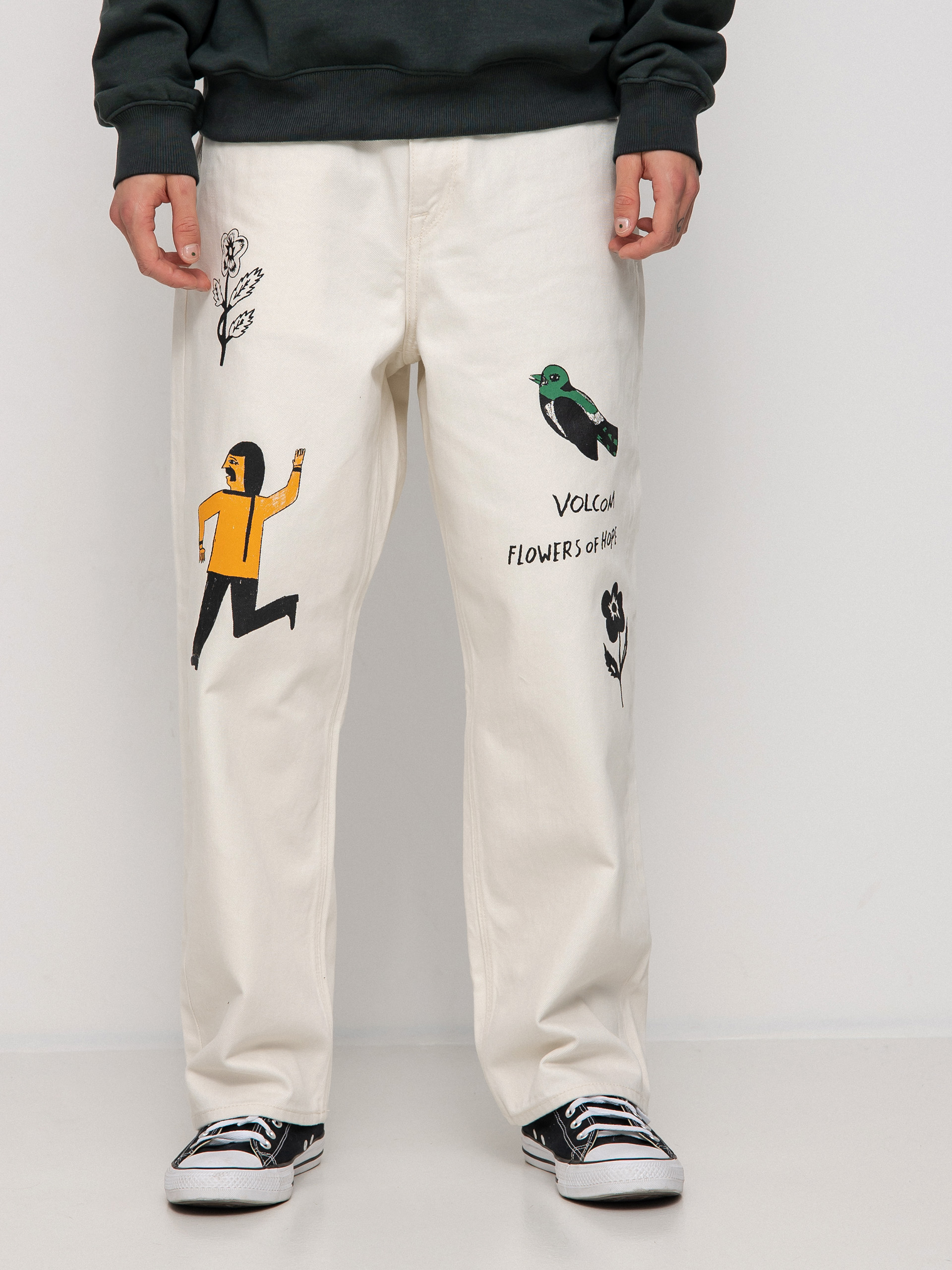 Volcom Fa Bob Mollema Denim Kisnadrág (whitecap grey)