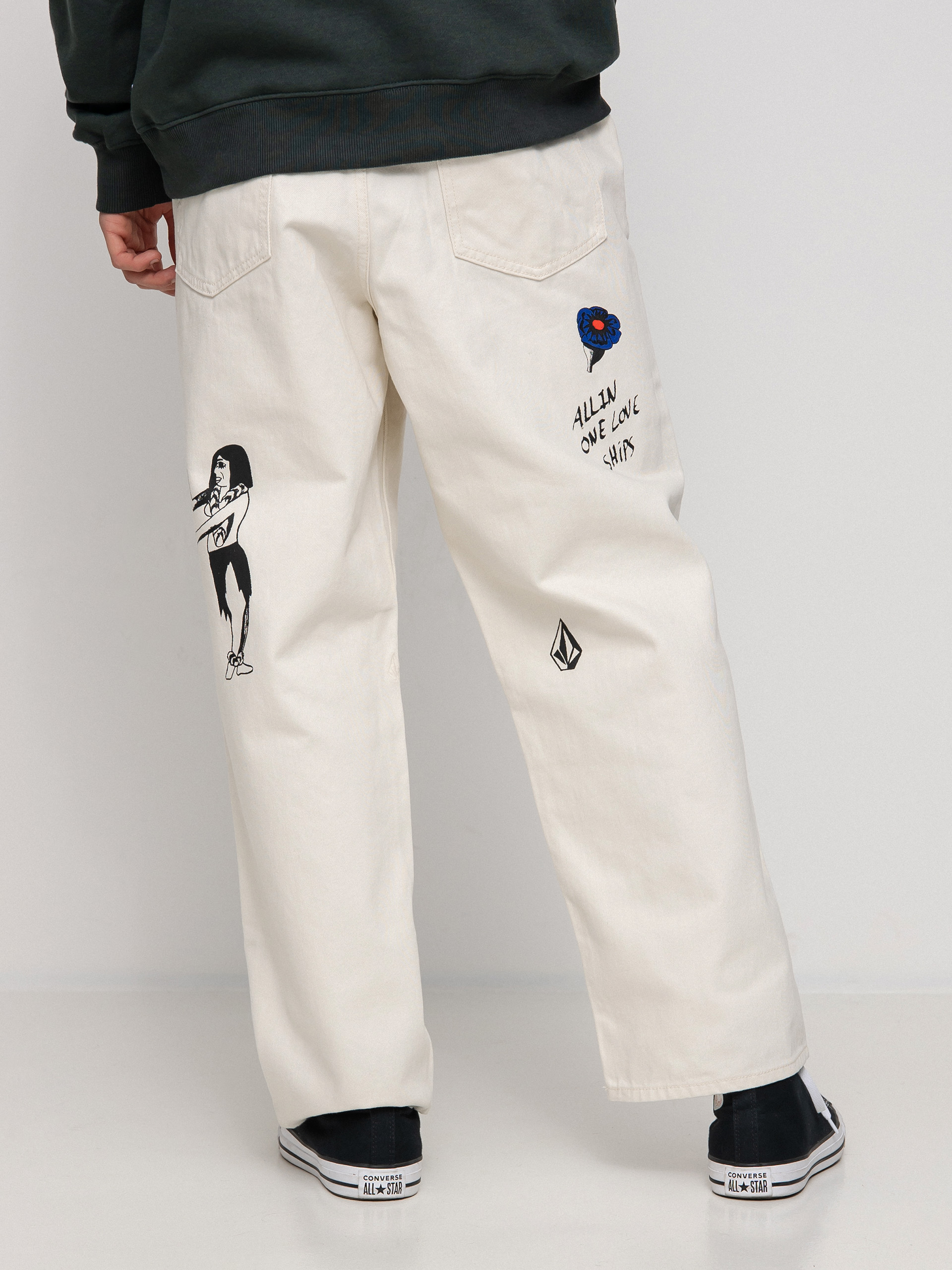 Volcom Fa Bob Mollema Denim Kisnadrág (whitecap grey)