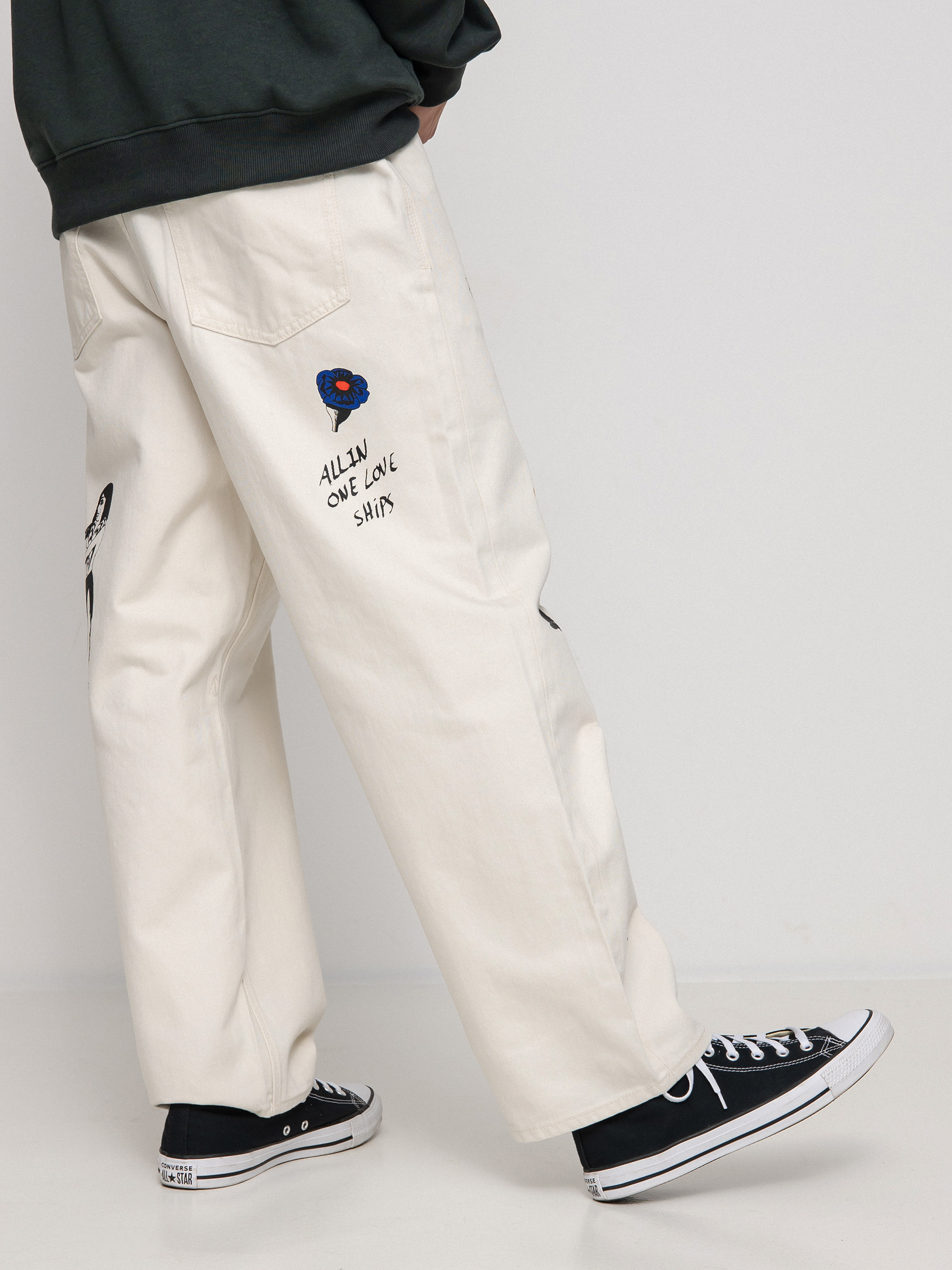 Volcom Fa Bob Mollema Denim Kisnadrág (whitecap grey)