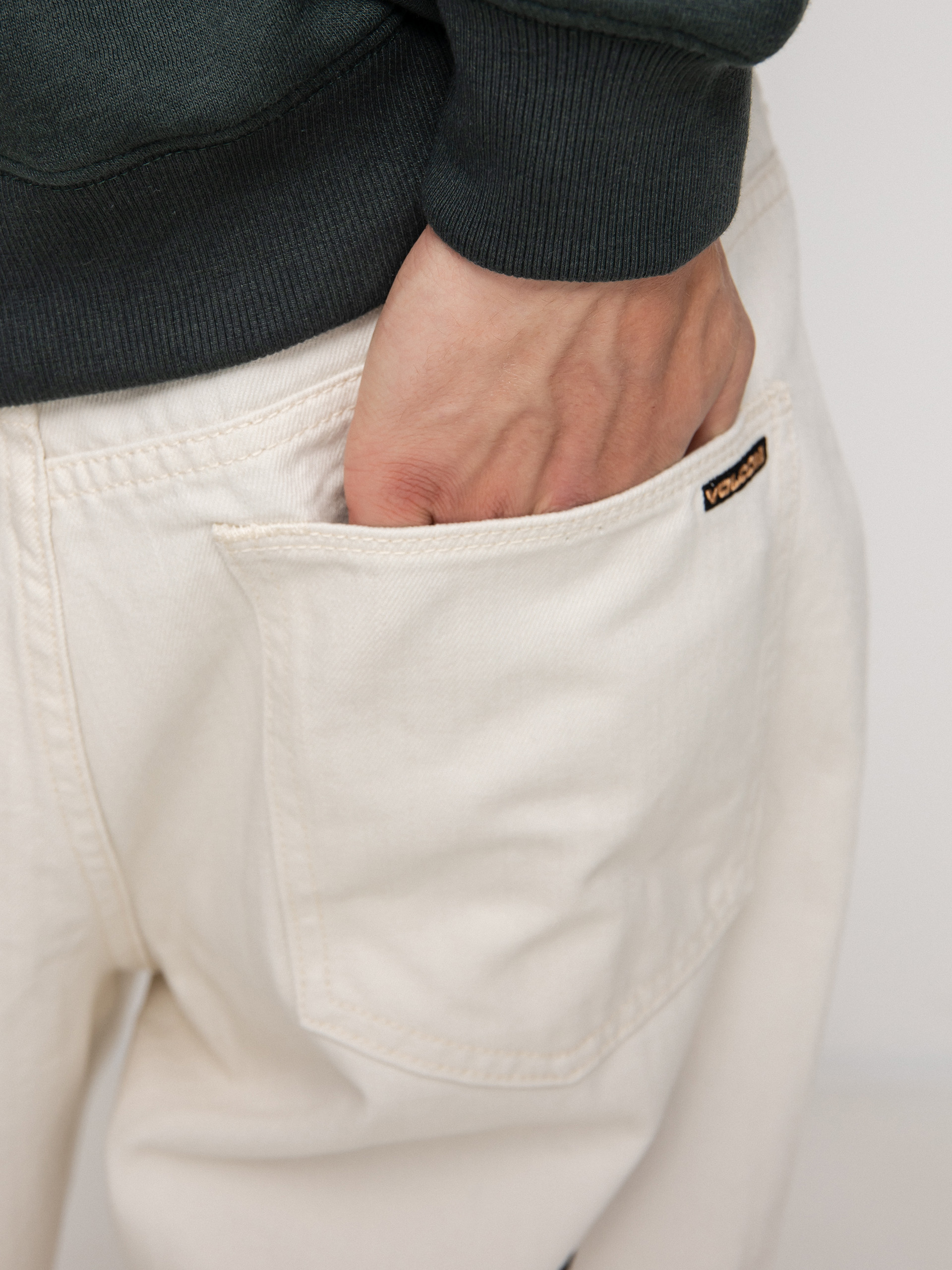 Volcom Fa Bob Mollema Denim Kisnadrág (whitecap grey)