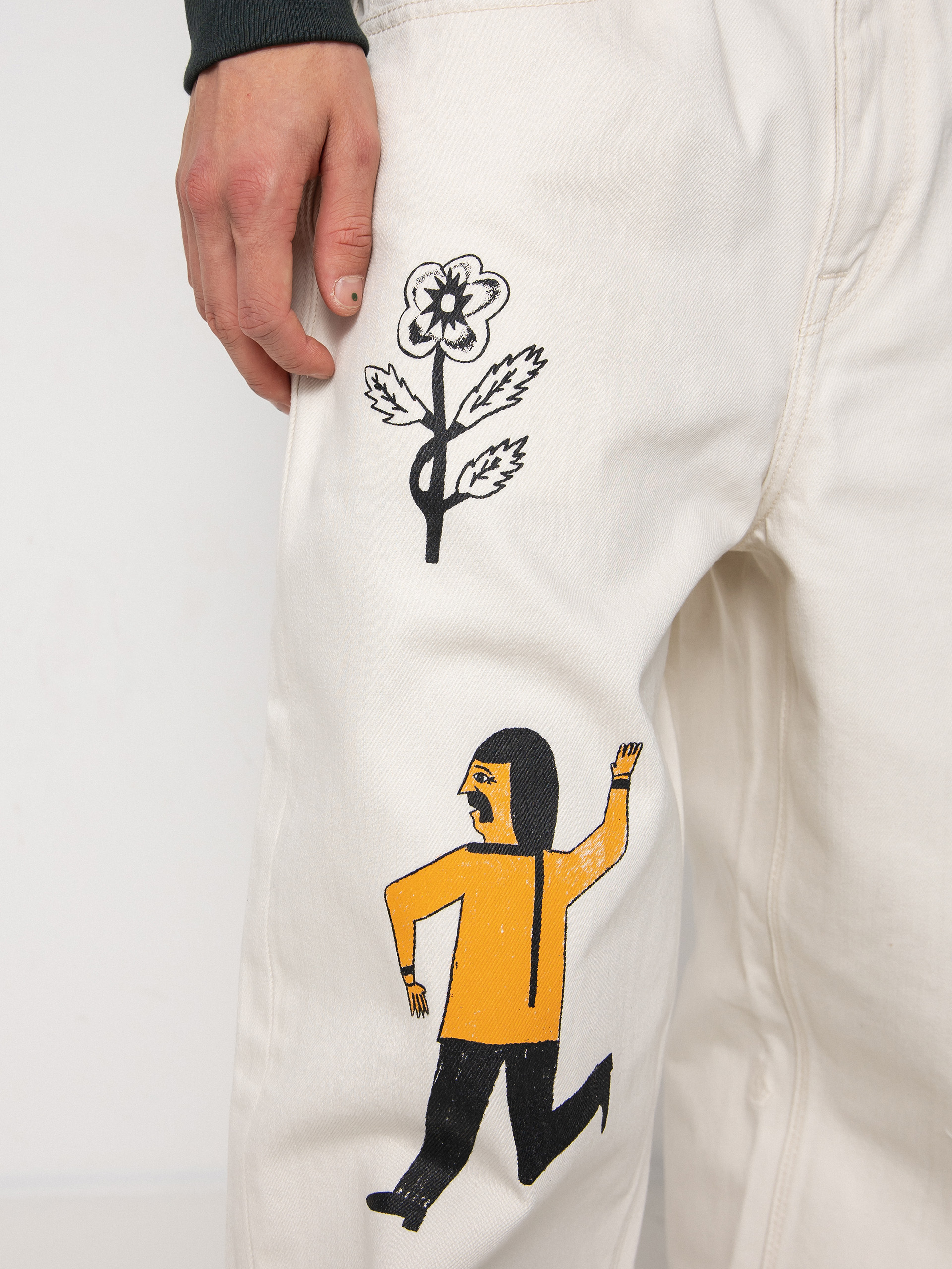 Volcom Fa Bob Mollema Denim Kisnadrág (whitecap grey)