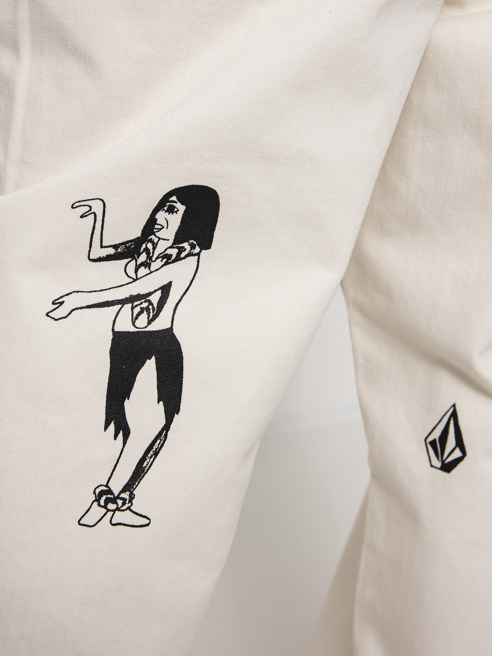 Volcom Fa Bob Mollema Denim Kisnadrág (whitecap grey)