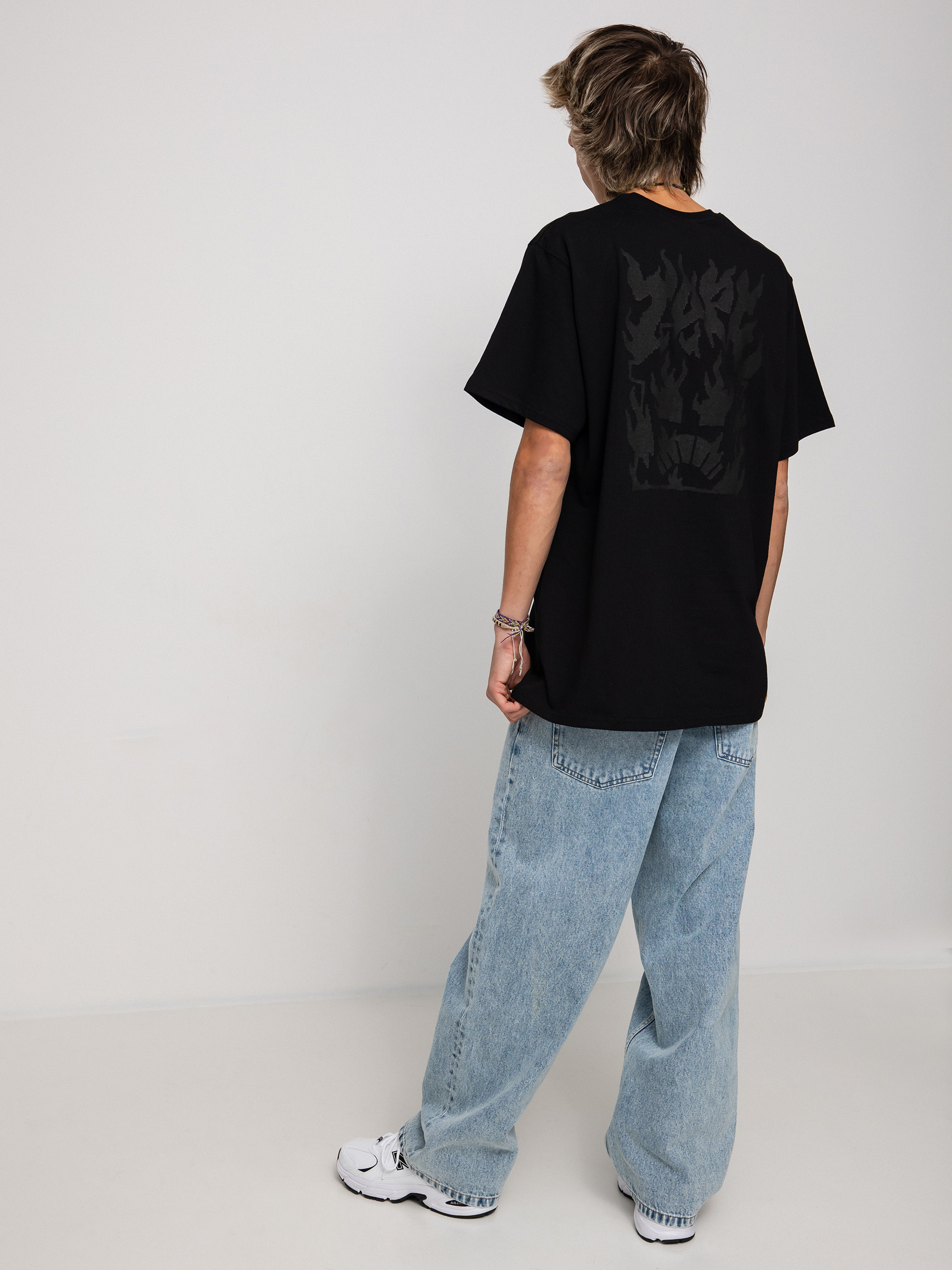 Nervous X TOPE Burning House póló (black)