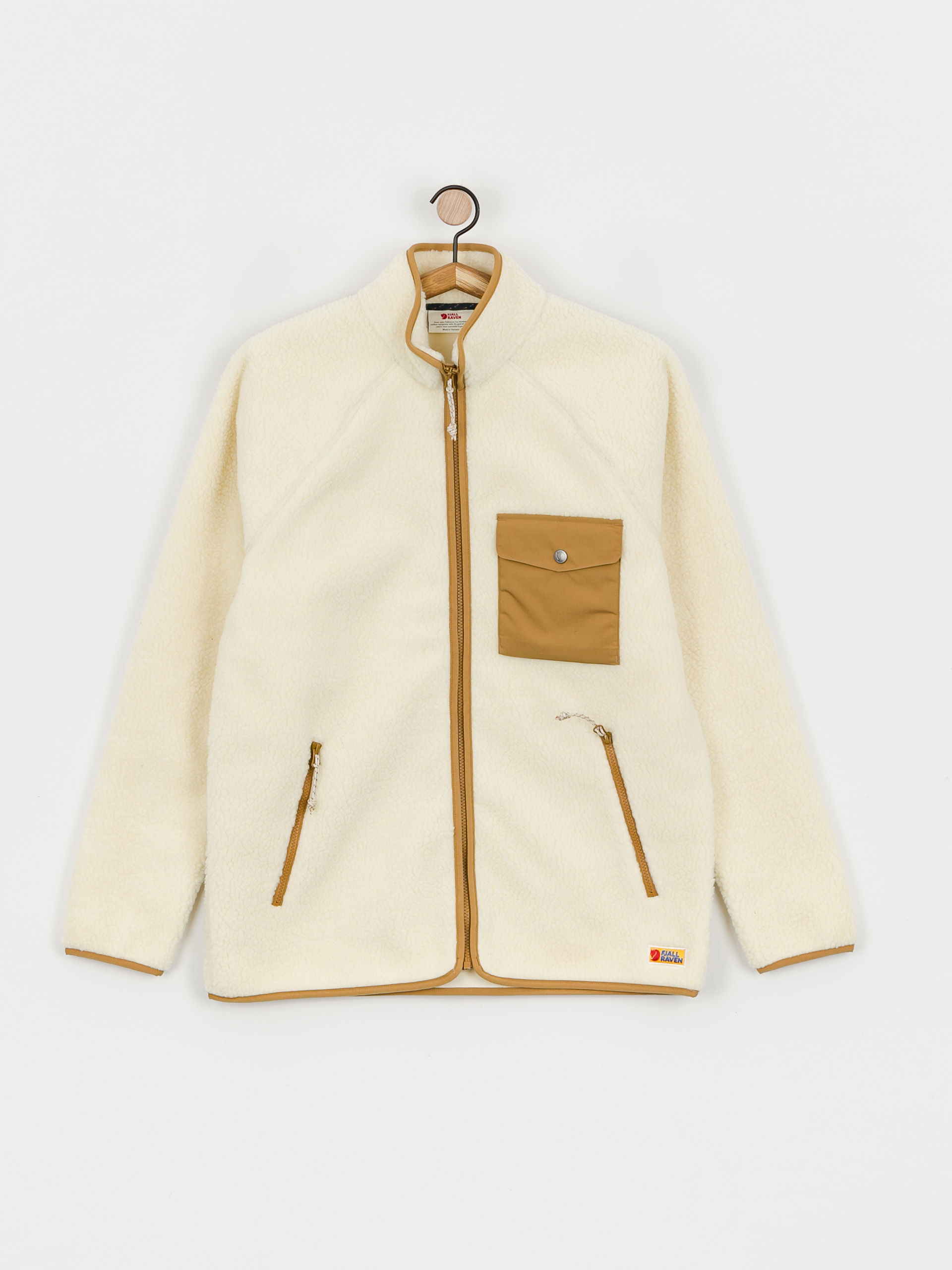Férfi Fjallraven Vardag Pile Polár pulóver (chalk white)