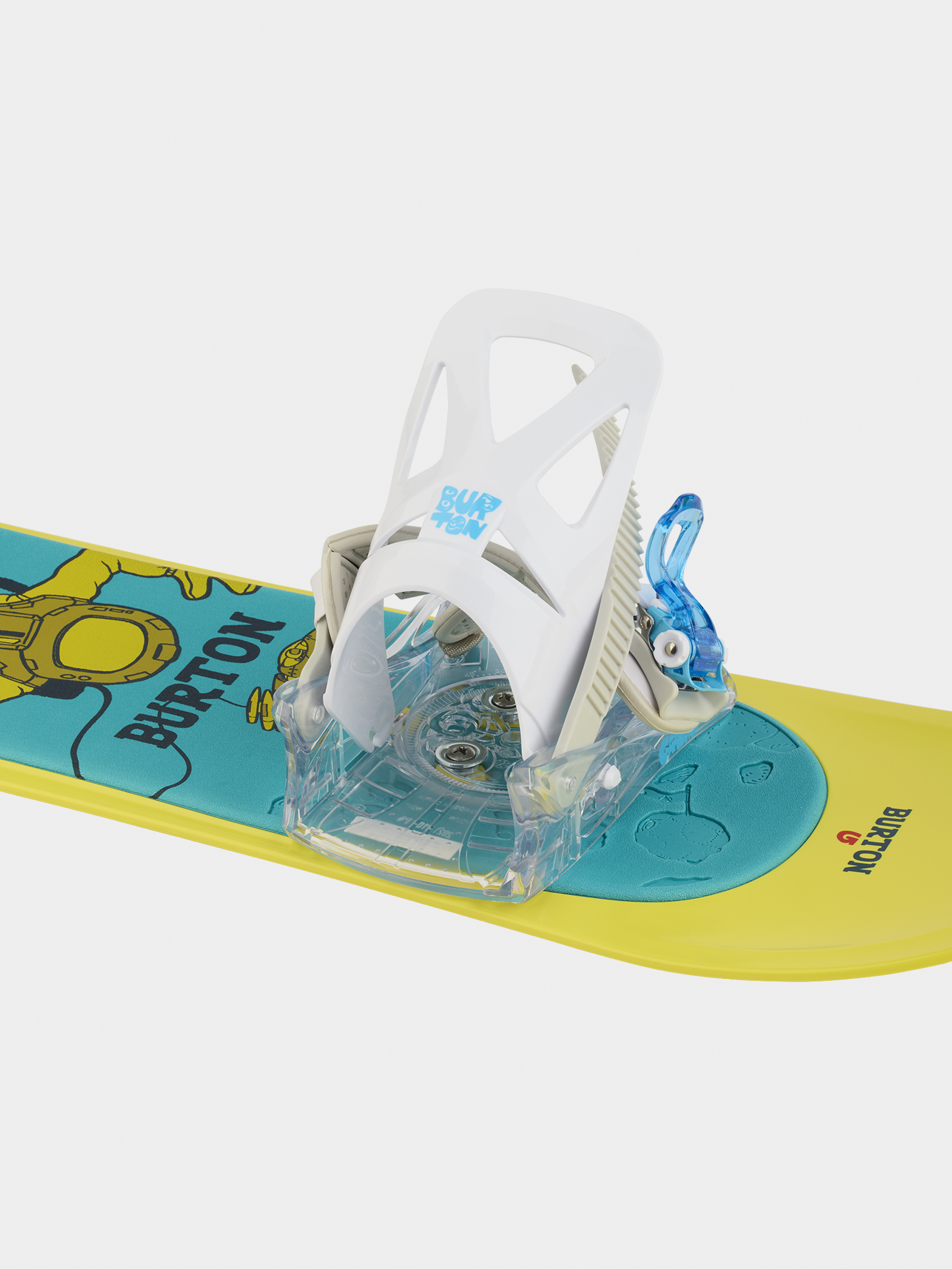 Burton Grom Disc JR Snowboard kötés (white)
