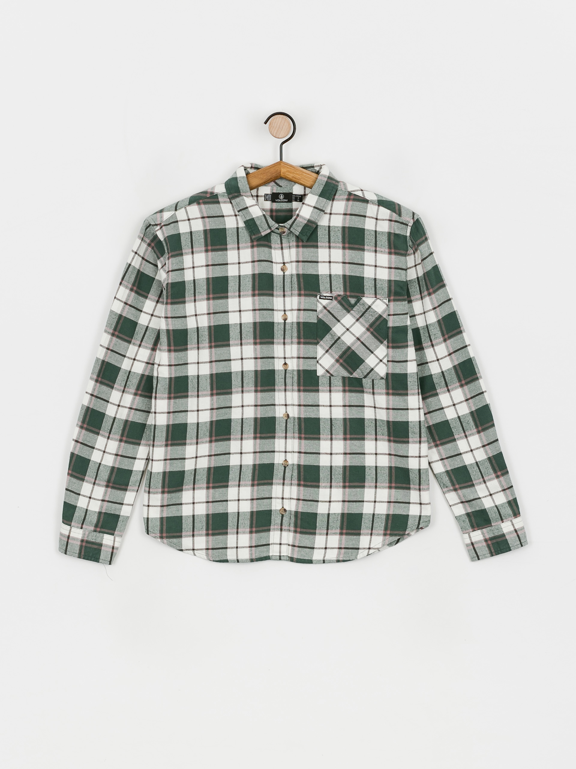 Volcom Plaid To Meet U Ls Ing Wmn (dark pine)