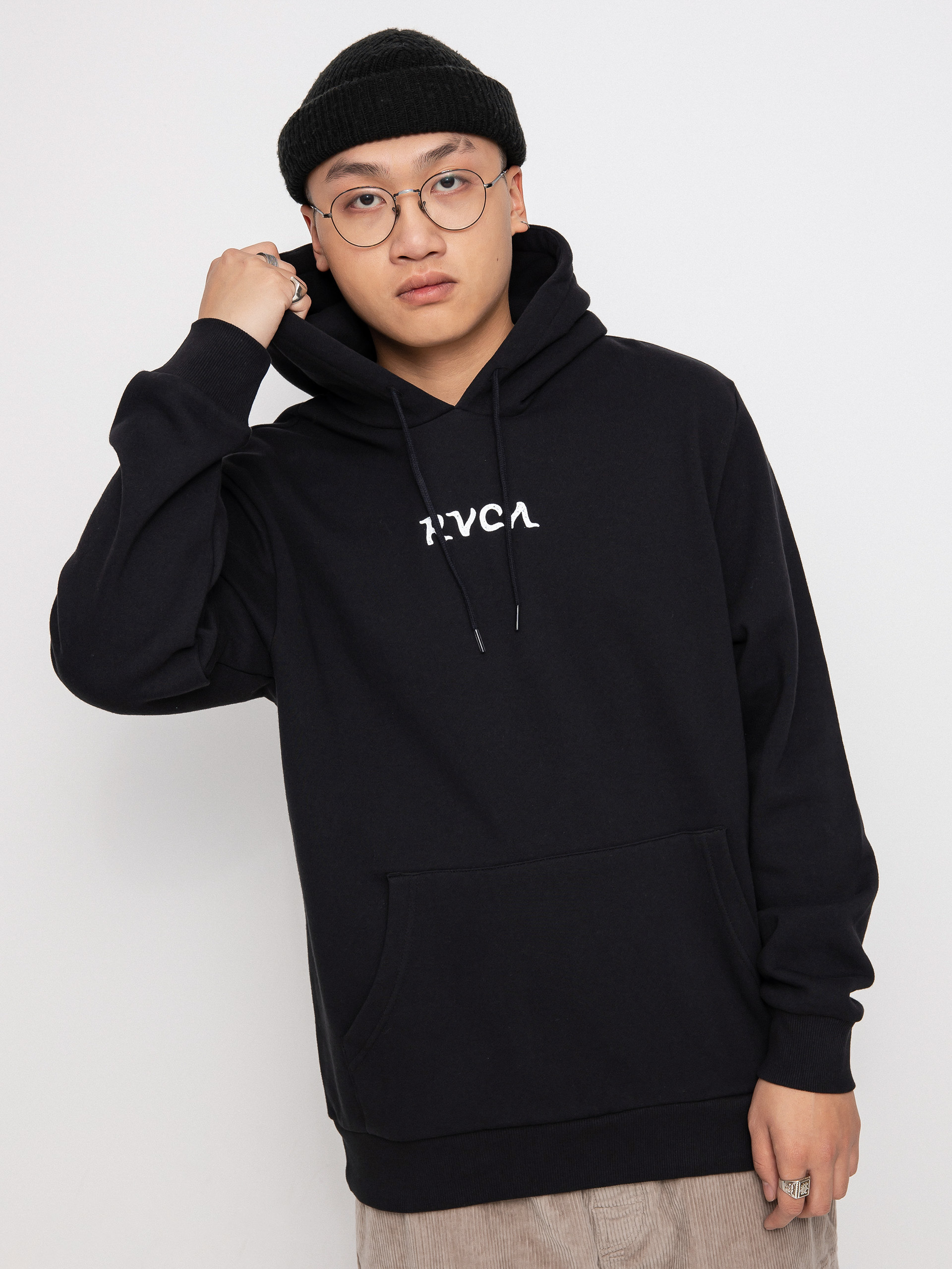 RVCA Final Trip HD Kapucnis pulóver (black)